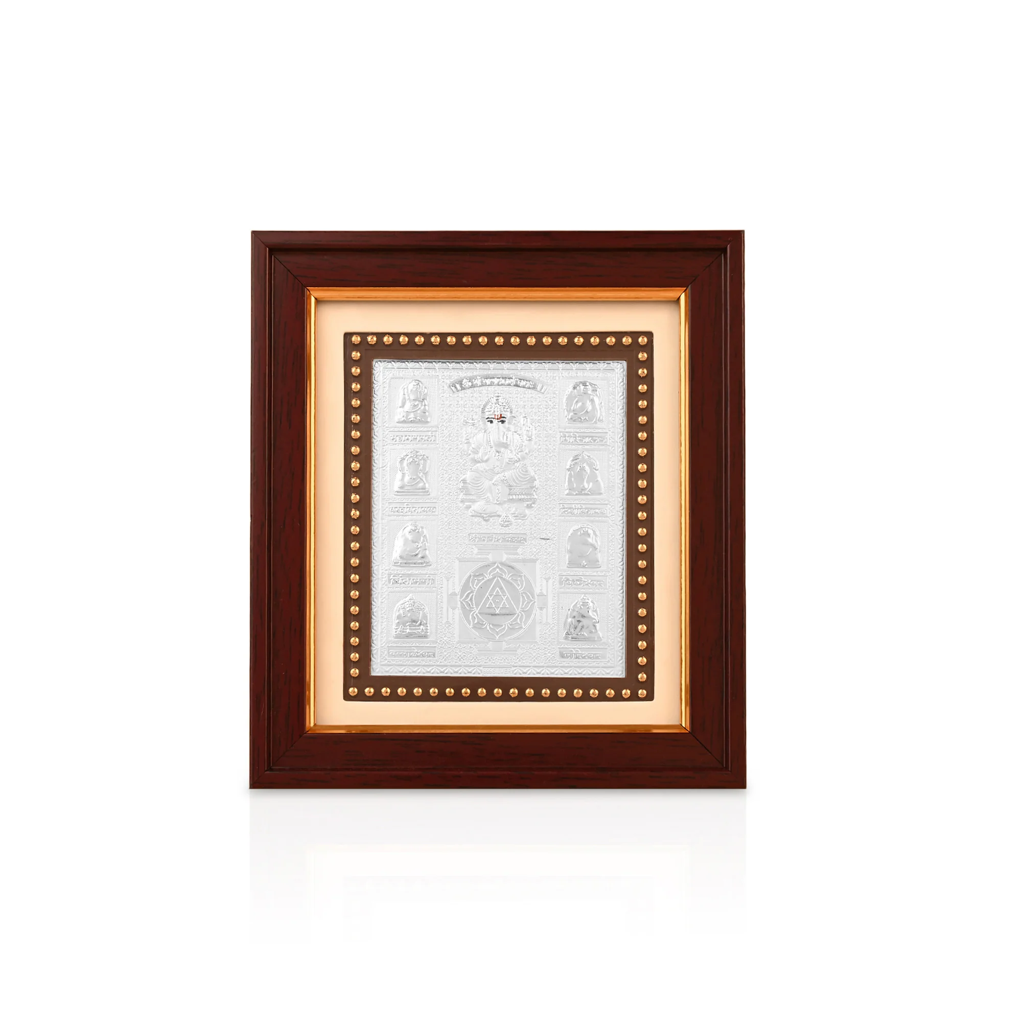 999 Silver Shree Ashtavinayak Yantra Frame - Image 4