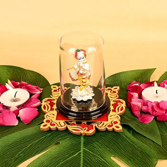 999 Silver Shree Krishna Ji Idol - Image 3