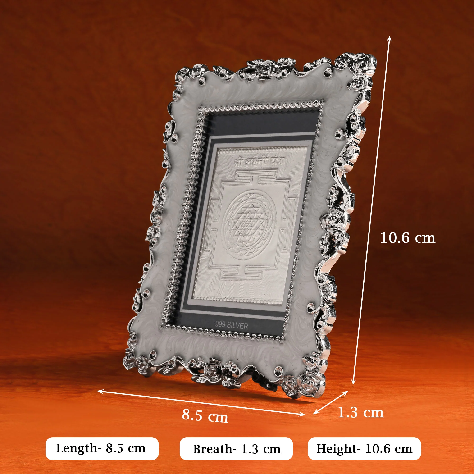 999 Silver Shree Yantra Frame - Image 5