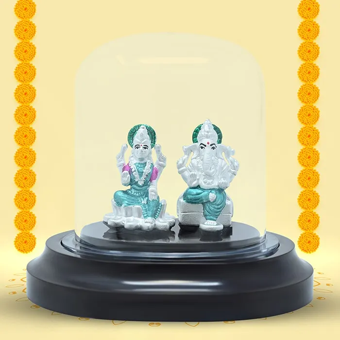 999 Silver Siddhivinayaka Lakshmi Ji Radiance Idol - Image 3