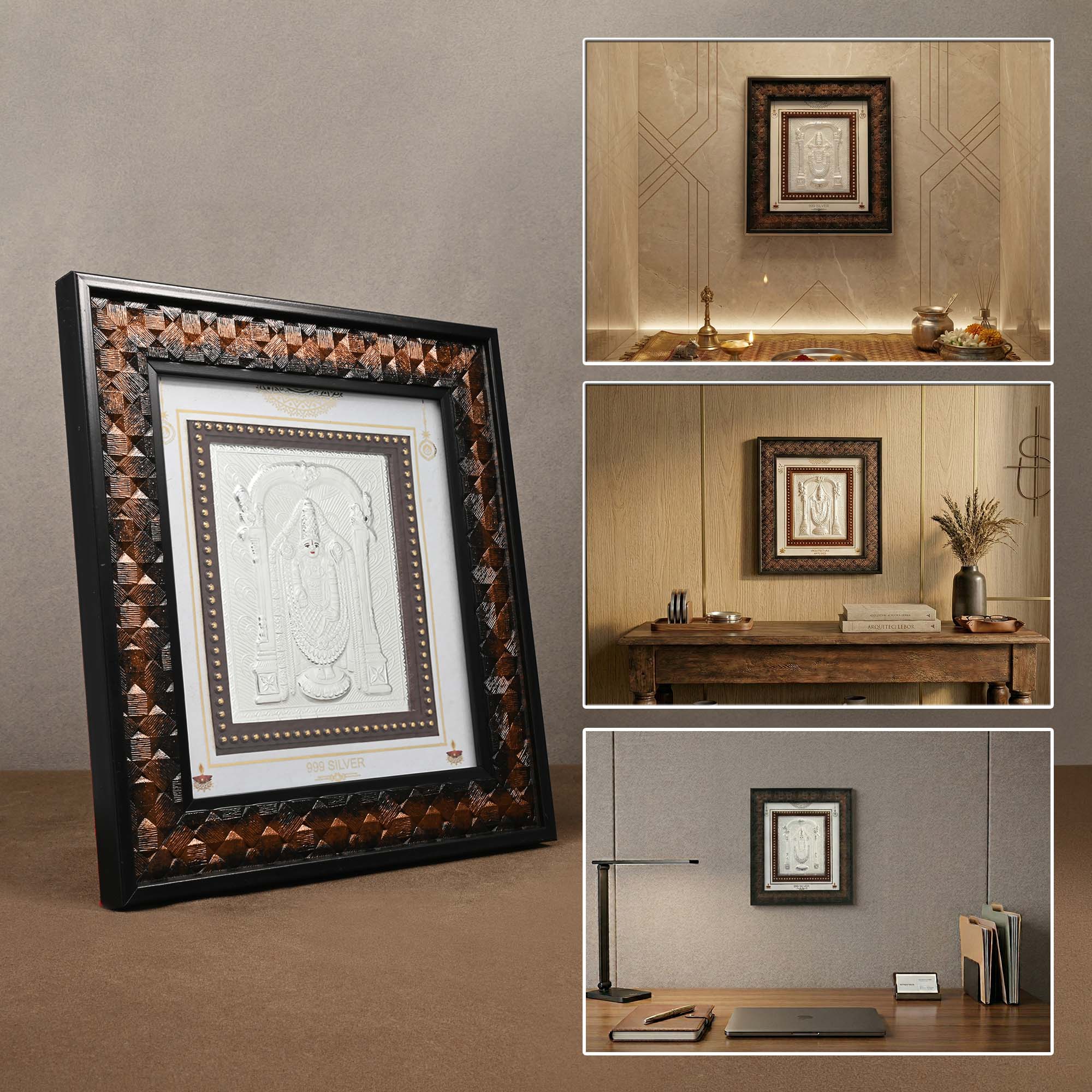 999 Silver Tirupati Balaji Frame - Image 6