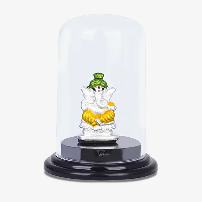 999 Silver Vighnaharta Ganesh Murti - Image 2