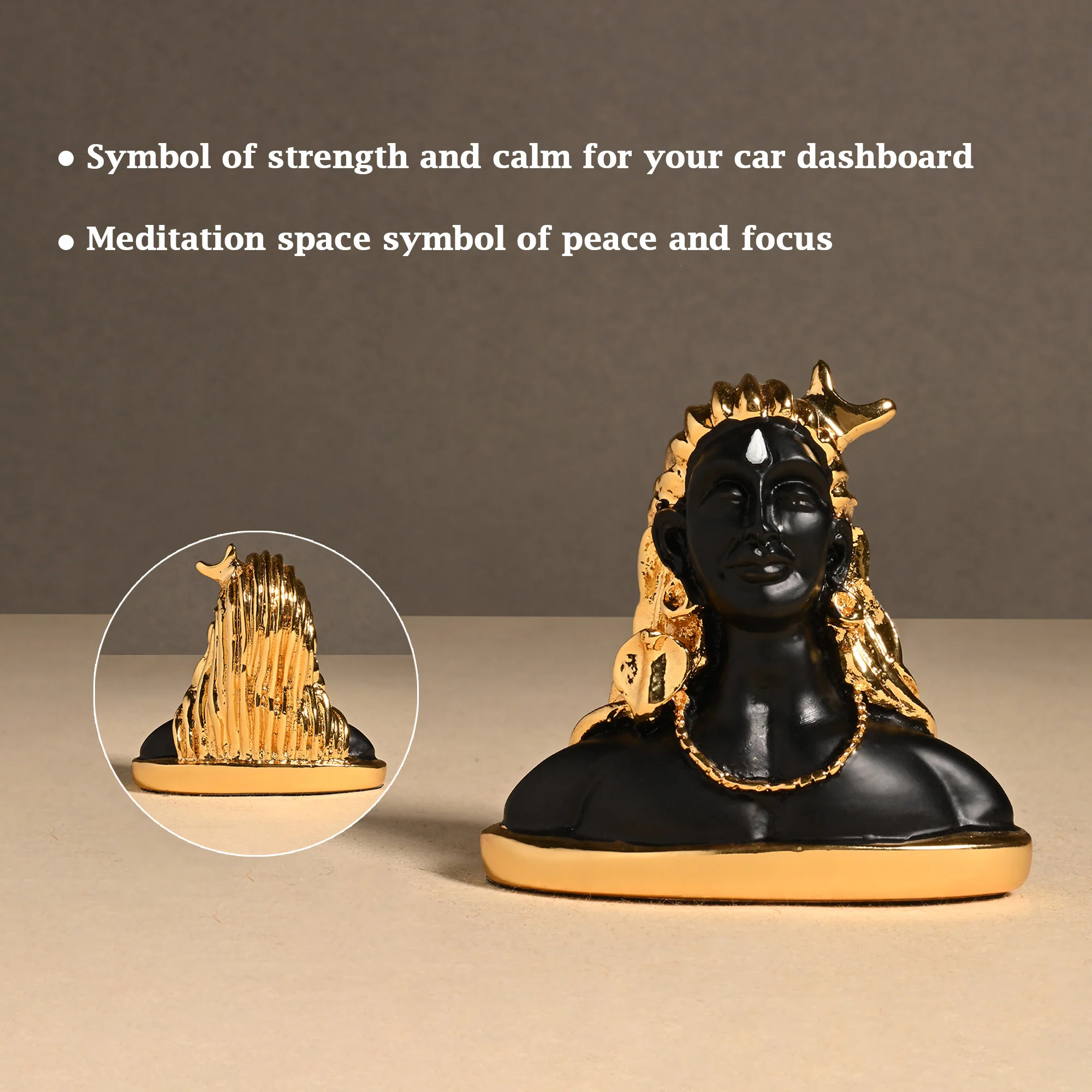 Adiyogi 24K Gold Plated Idol - Image 2