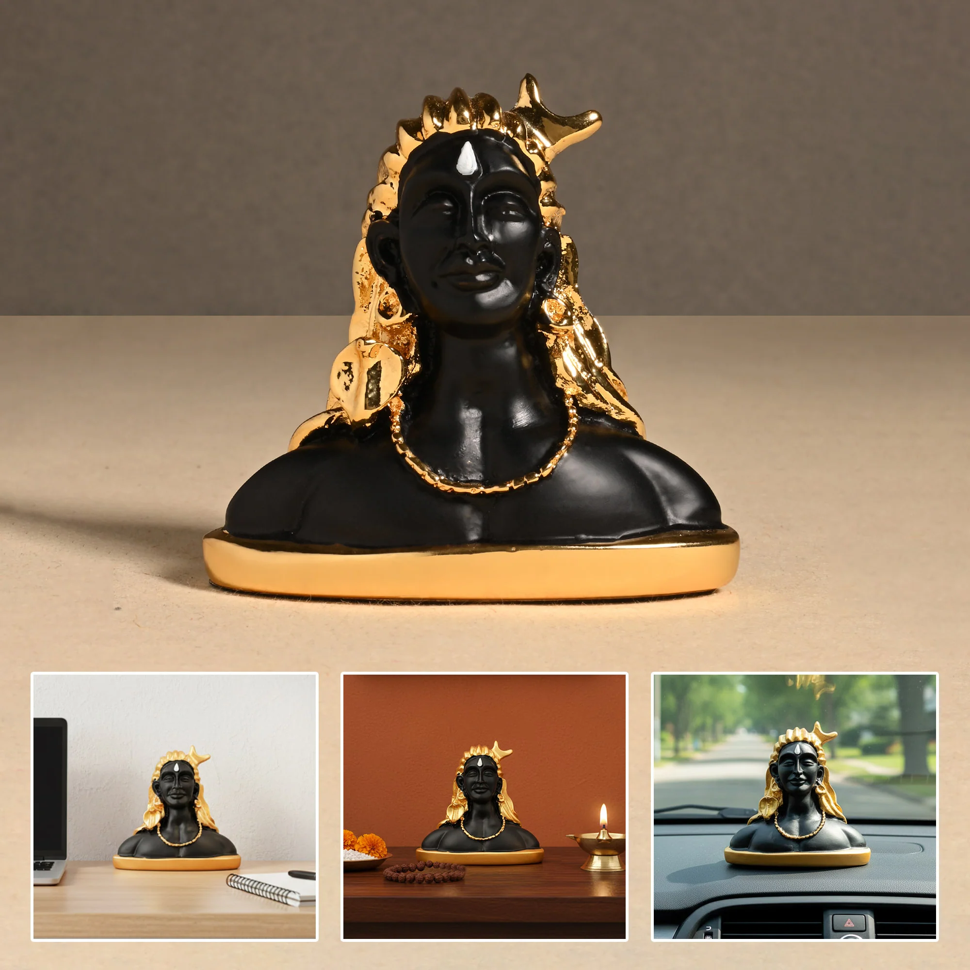 Adiyogi 24K Gold Plated Idol - Image 6