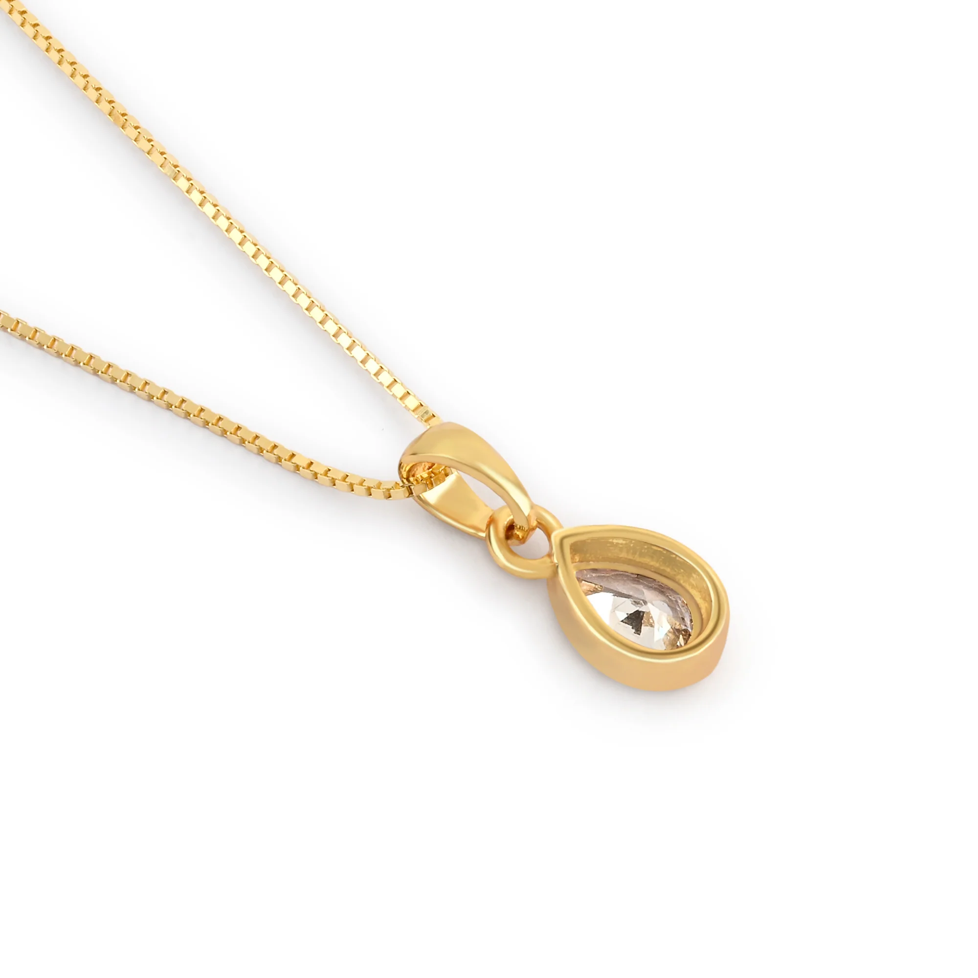 April Birthstone Silver Necklace - Image 5