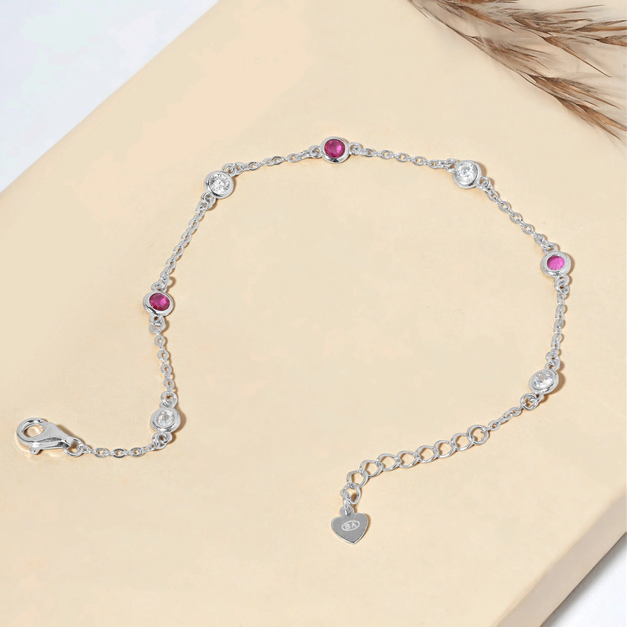 Aurora Berry Silver Bracelet