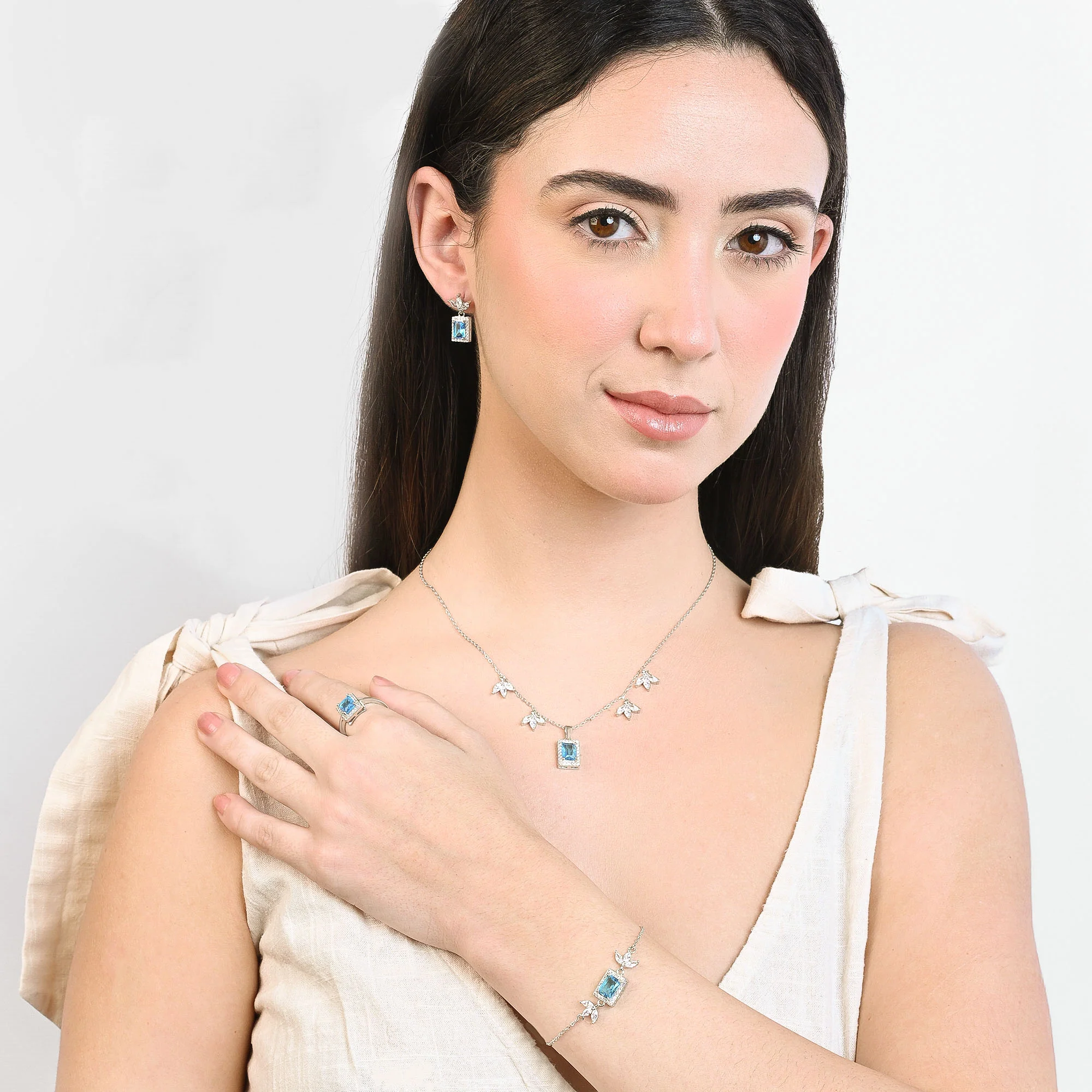 Aurora Gemstone Jewellery Set - Image 49