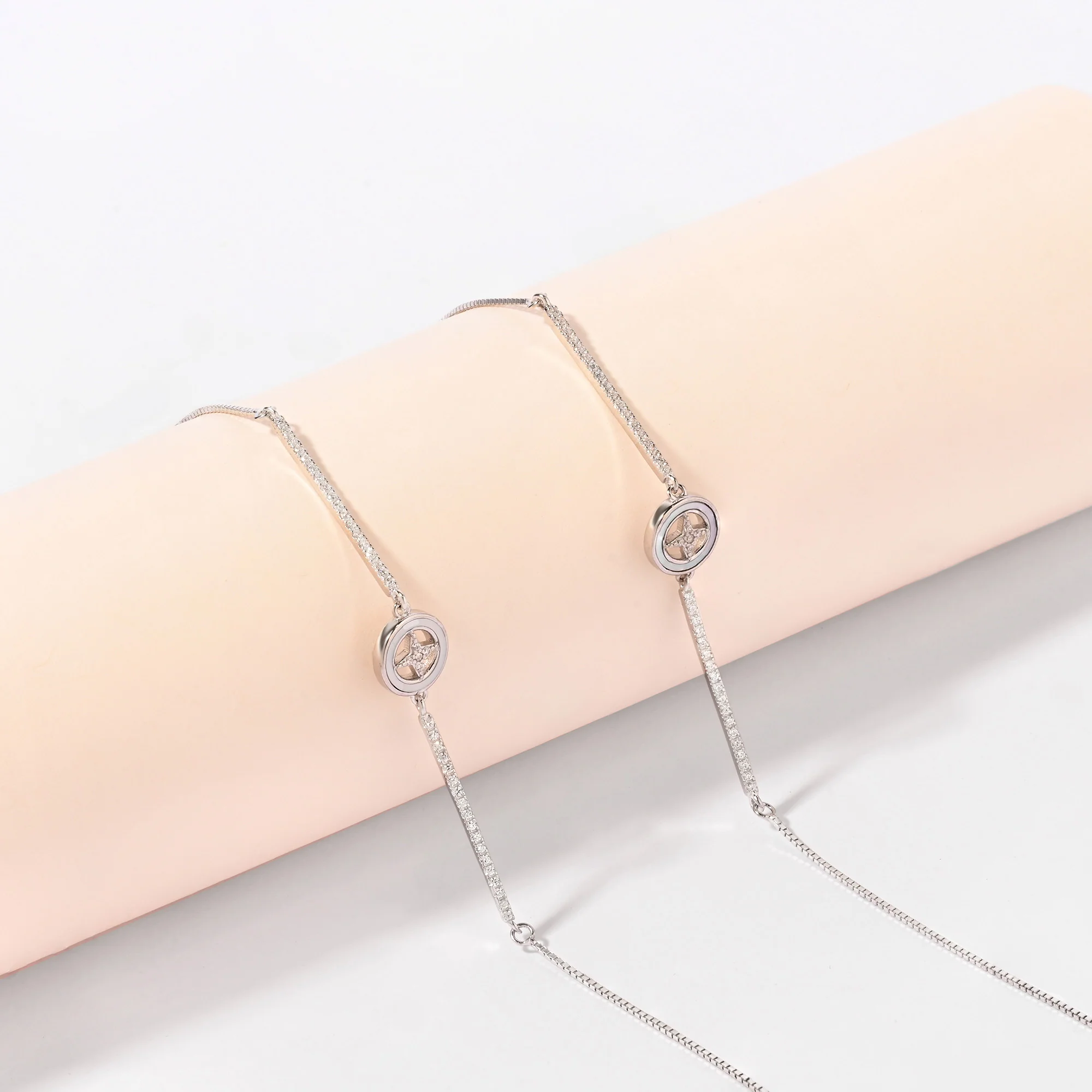 Aurora Star Silver Anklet - Image 6
