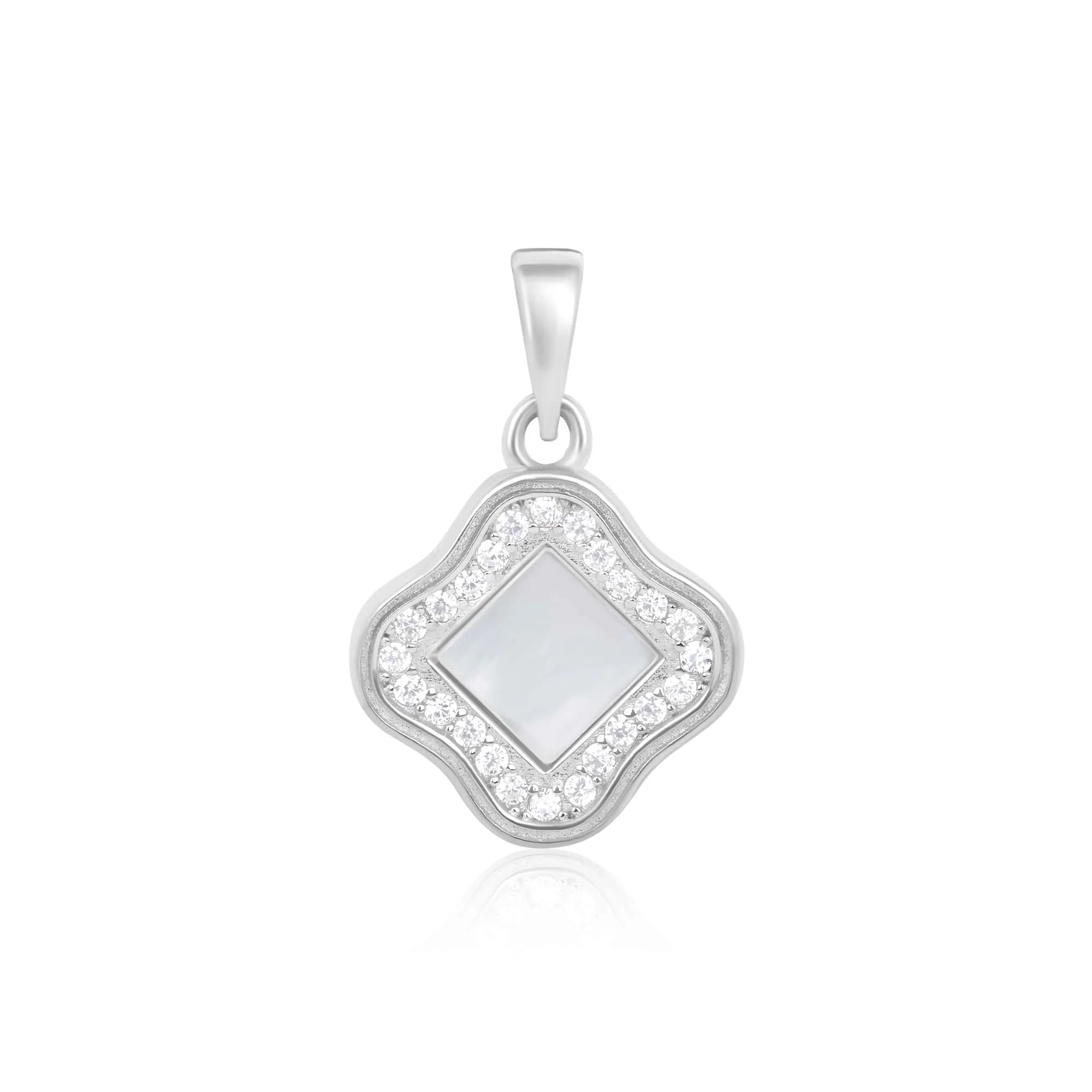 Aztec CZ Silver Pendant Set - Image 6