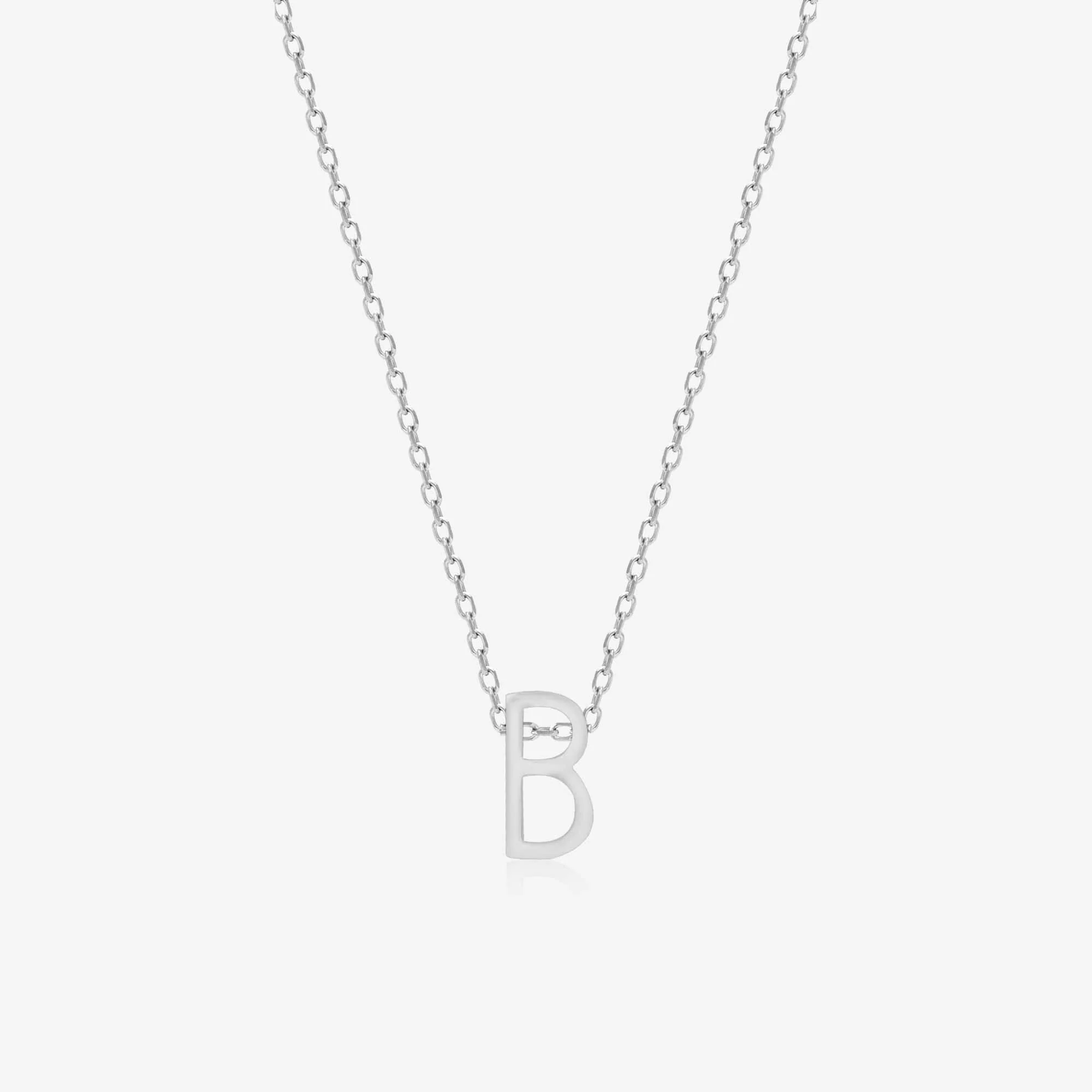 "B" Initial Necklace - Image 6