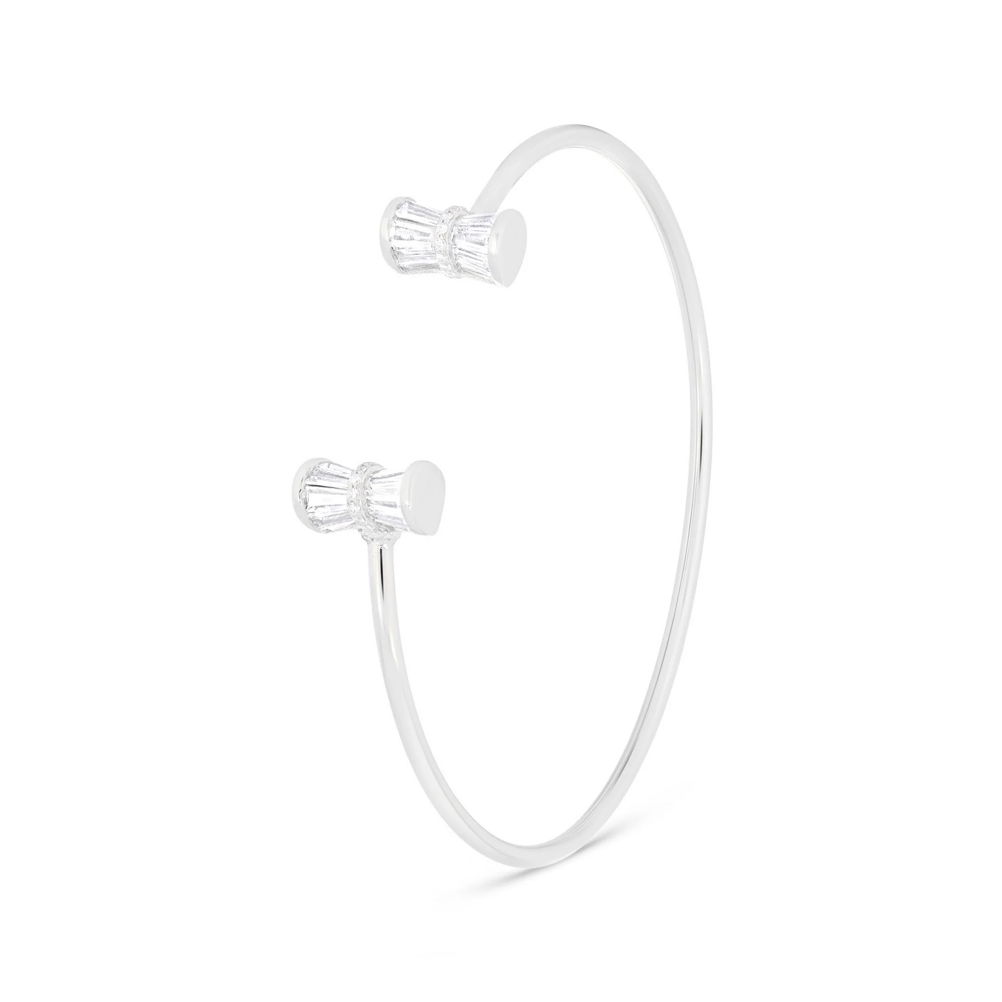 Baguette Grace Silver Kada - Image 10