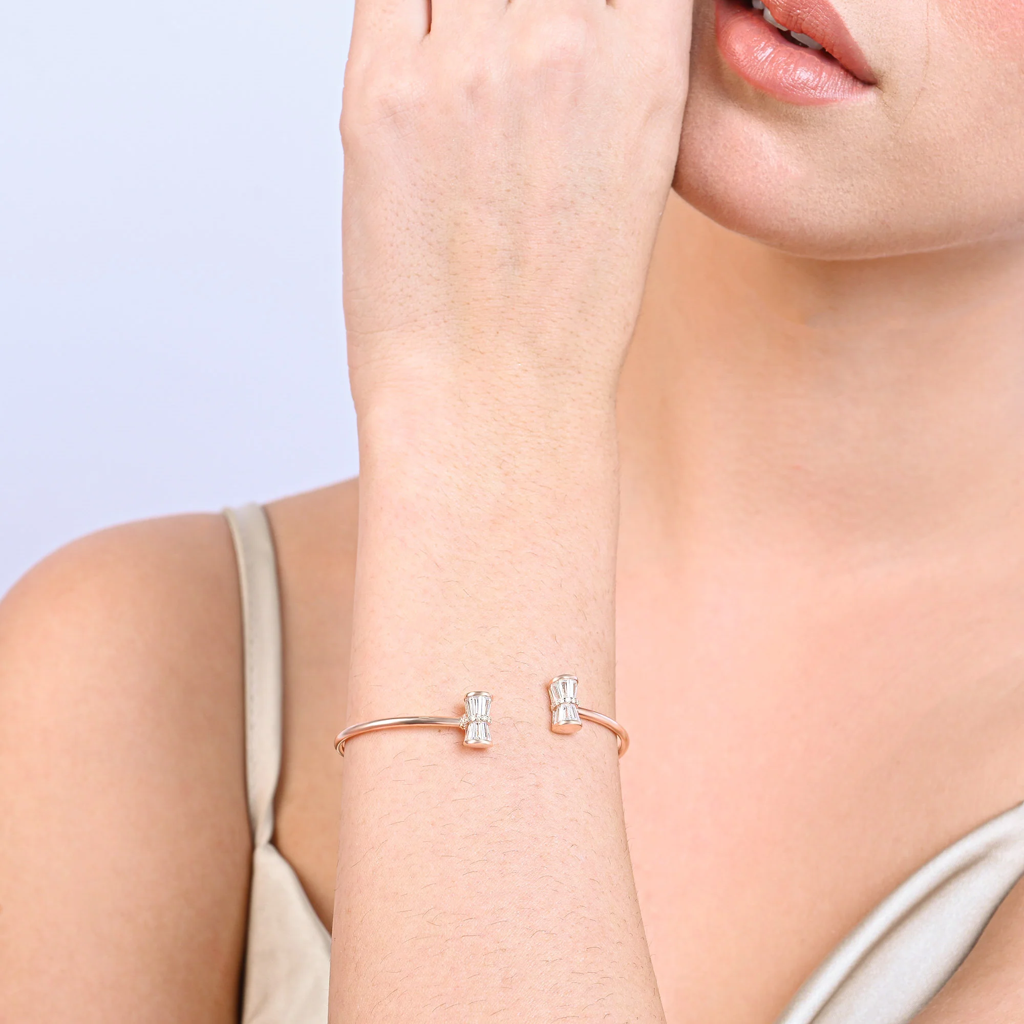 Baguette Grace Silver Kada - Image 3