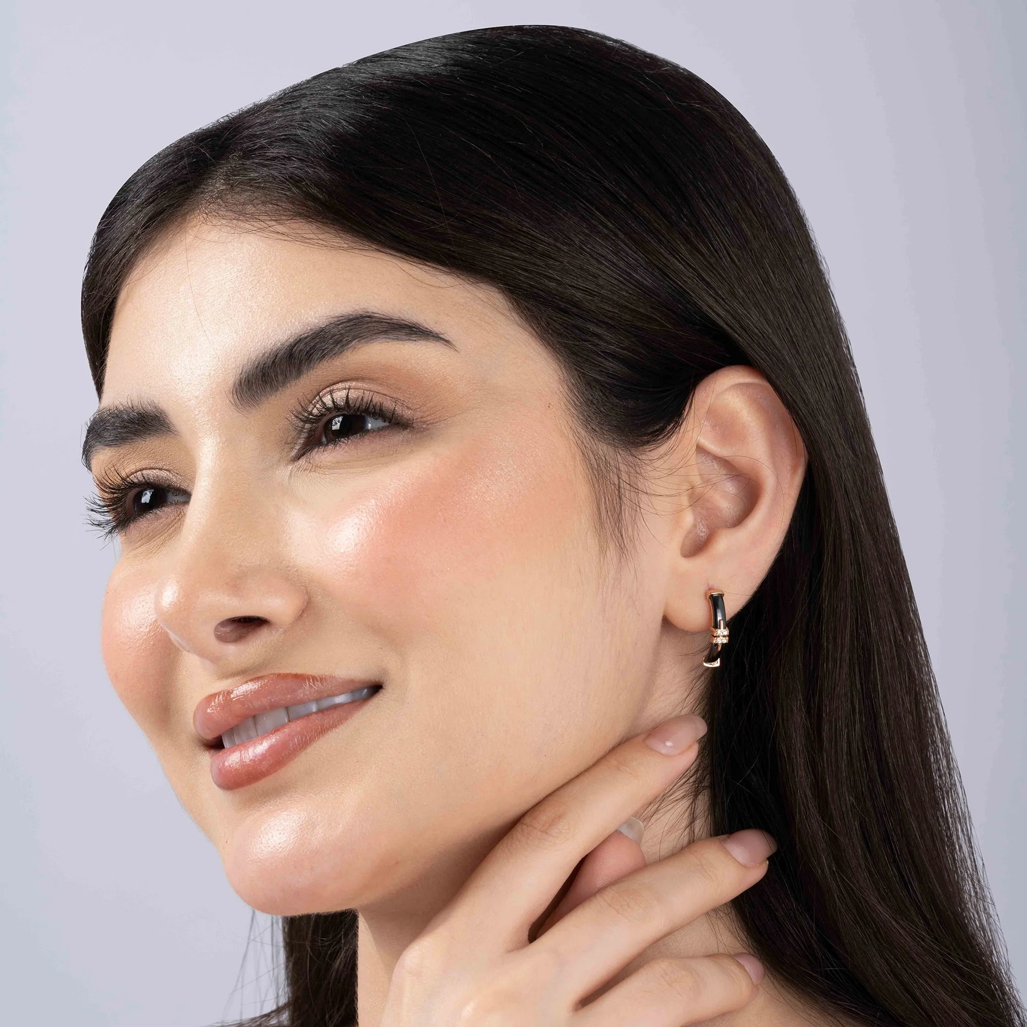 Band Hoop Earrings - Image 5