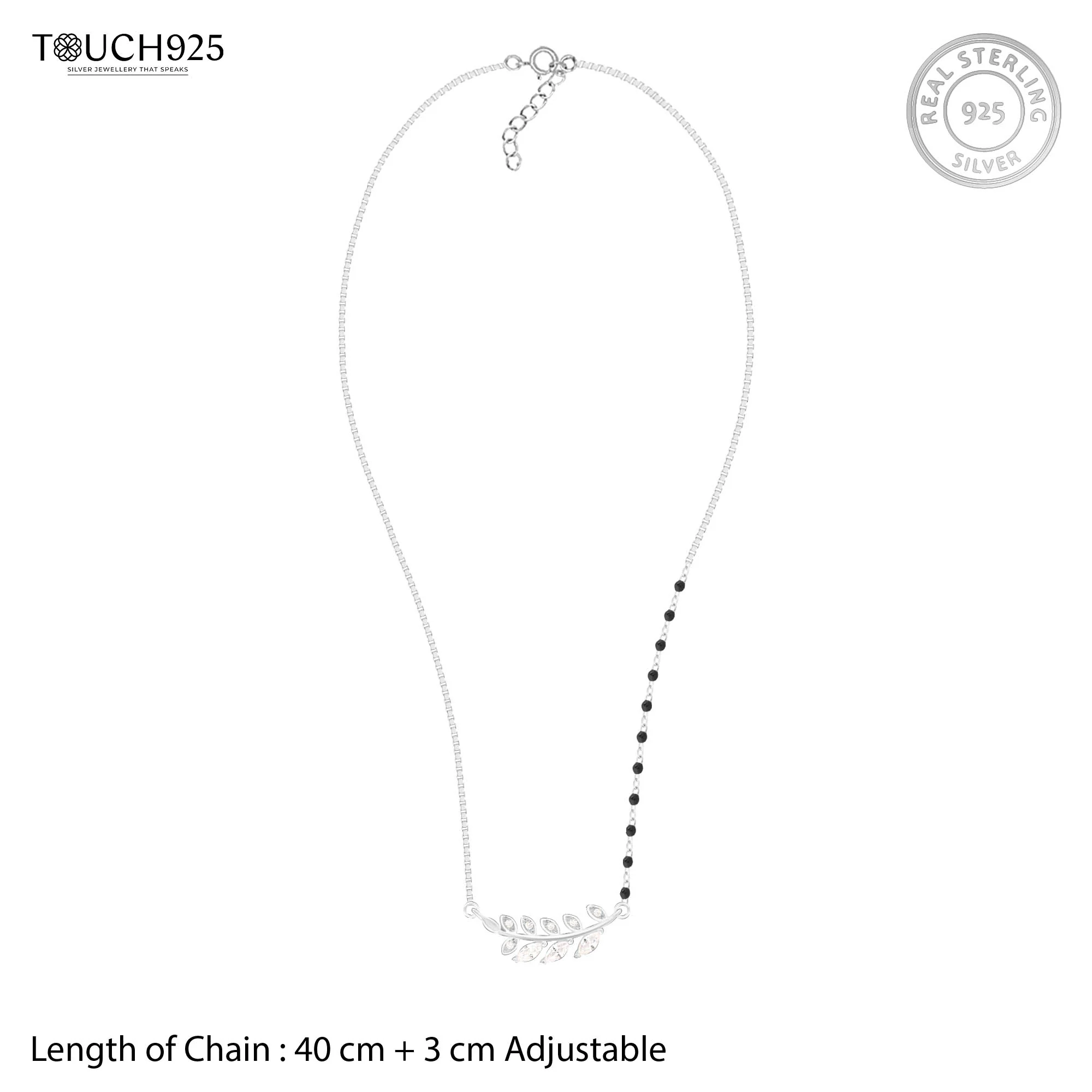 Beads And Leaf Mangalsutra - Image 7