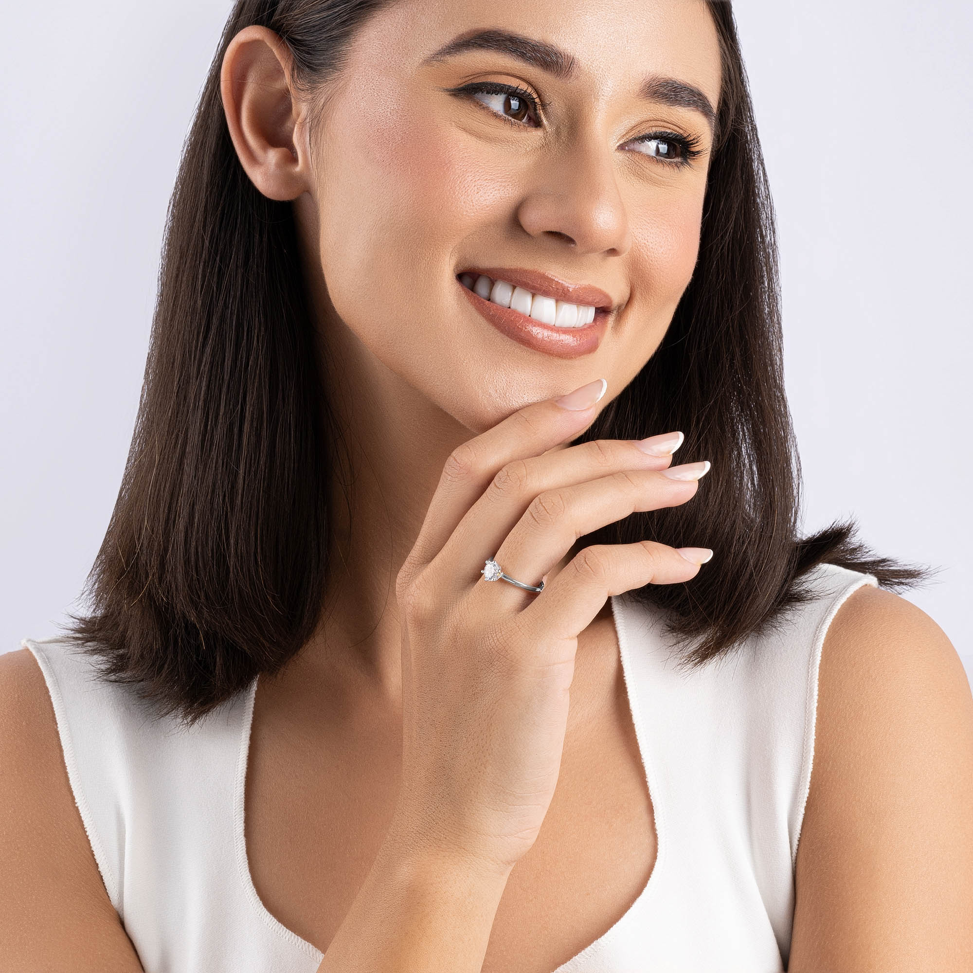Bezel Solitaire Ring - Image 5