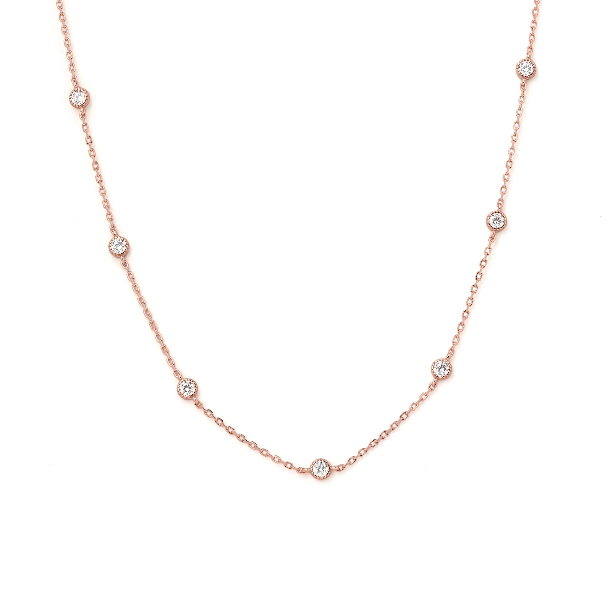 Bezel Spark Station Necklace - Image 2
