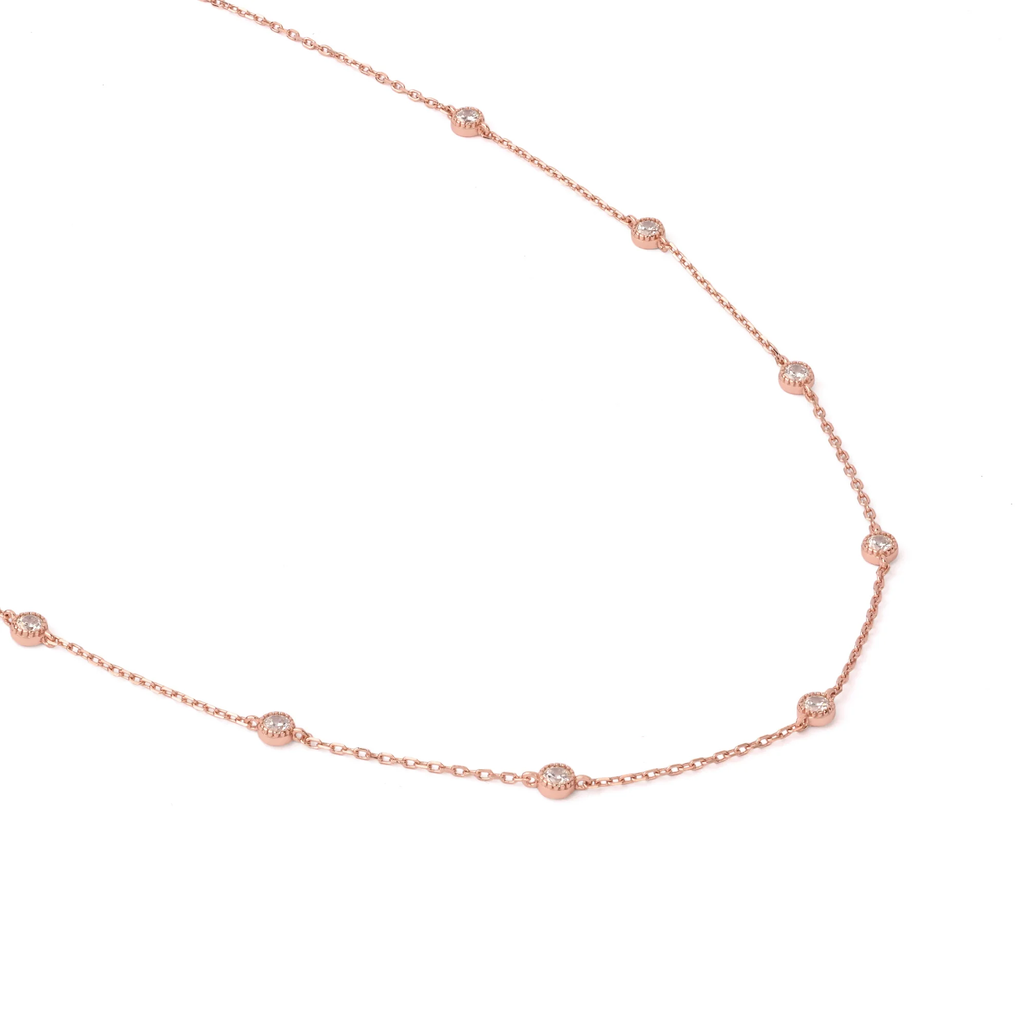 Bezel Spark Station Necklace - Image 4