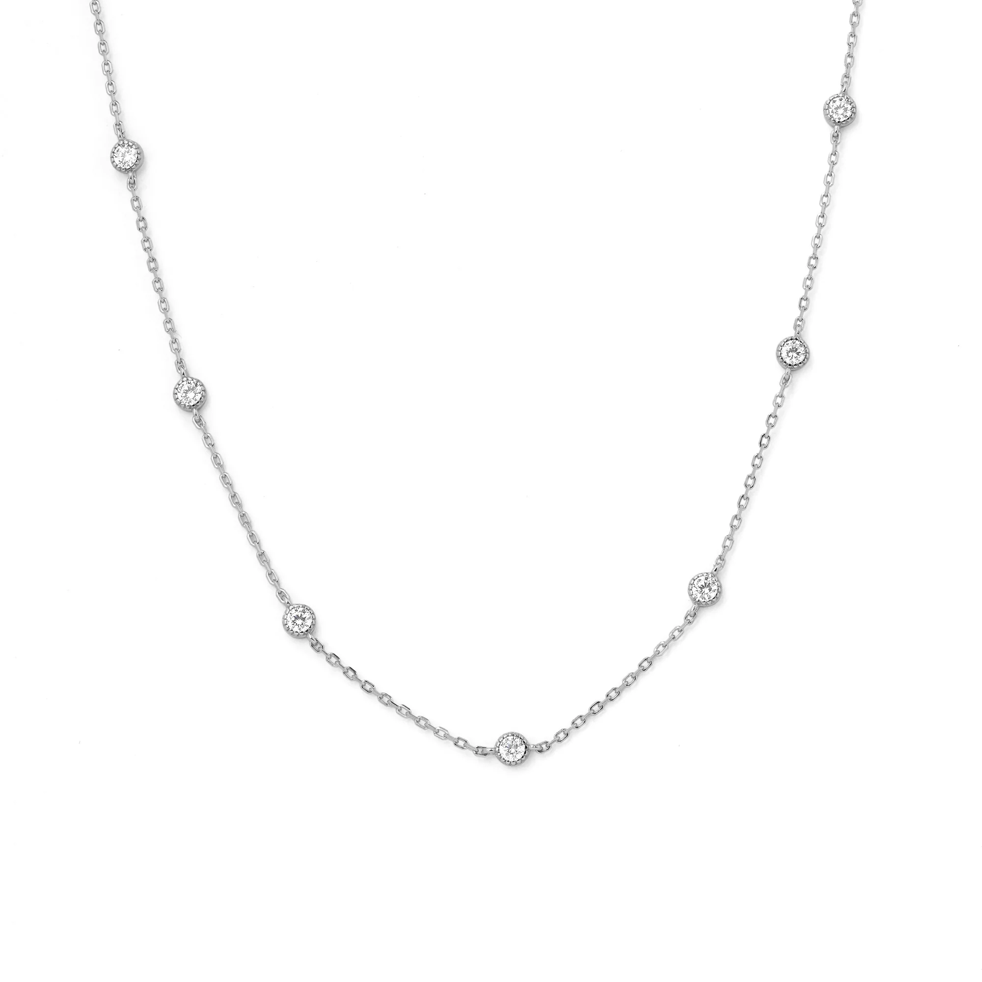 Bezel Spark Station Necklace - Image 7