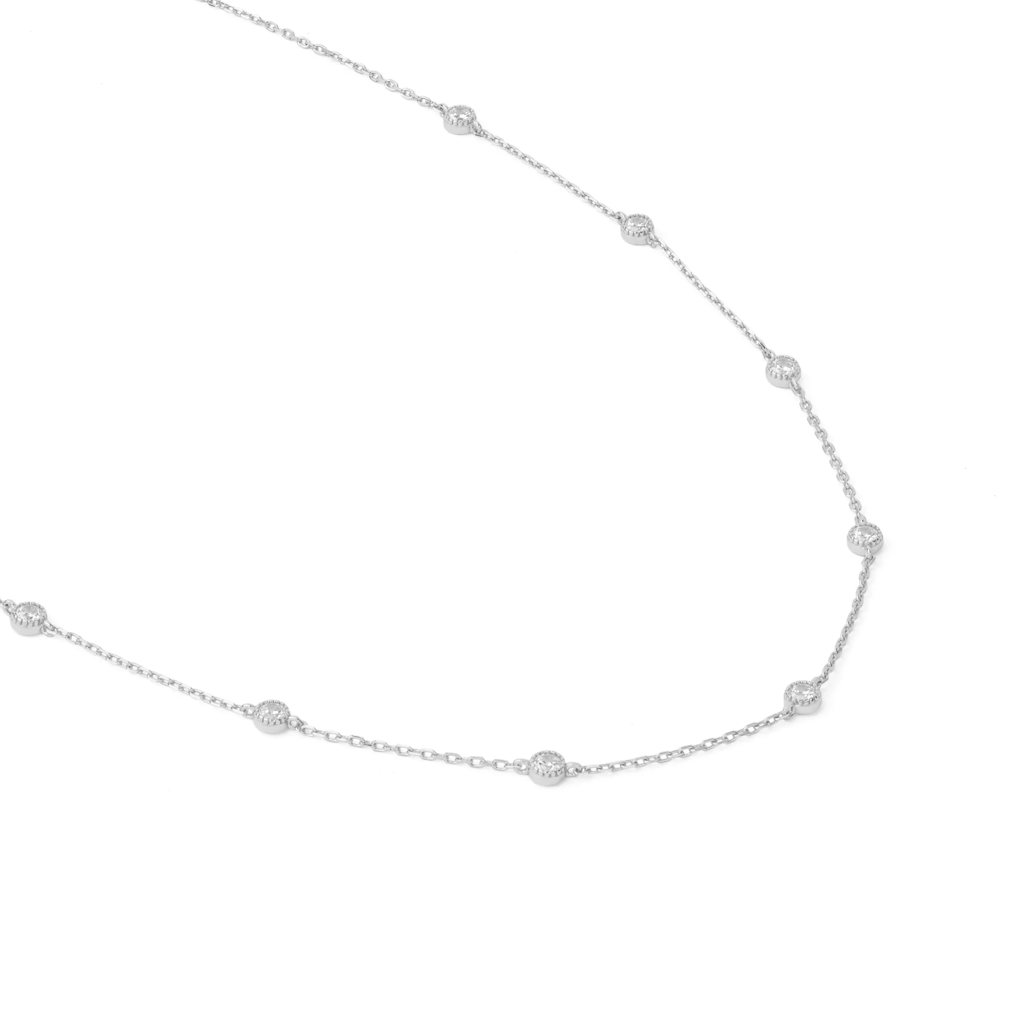 Bezel Spark Station Necklace - Image 9