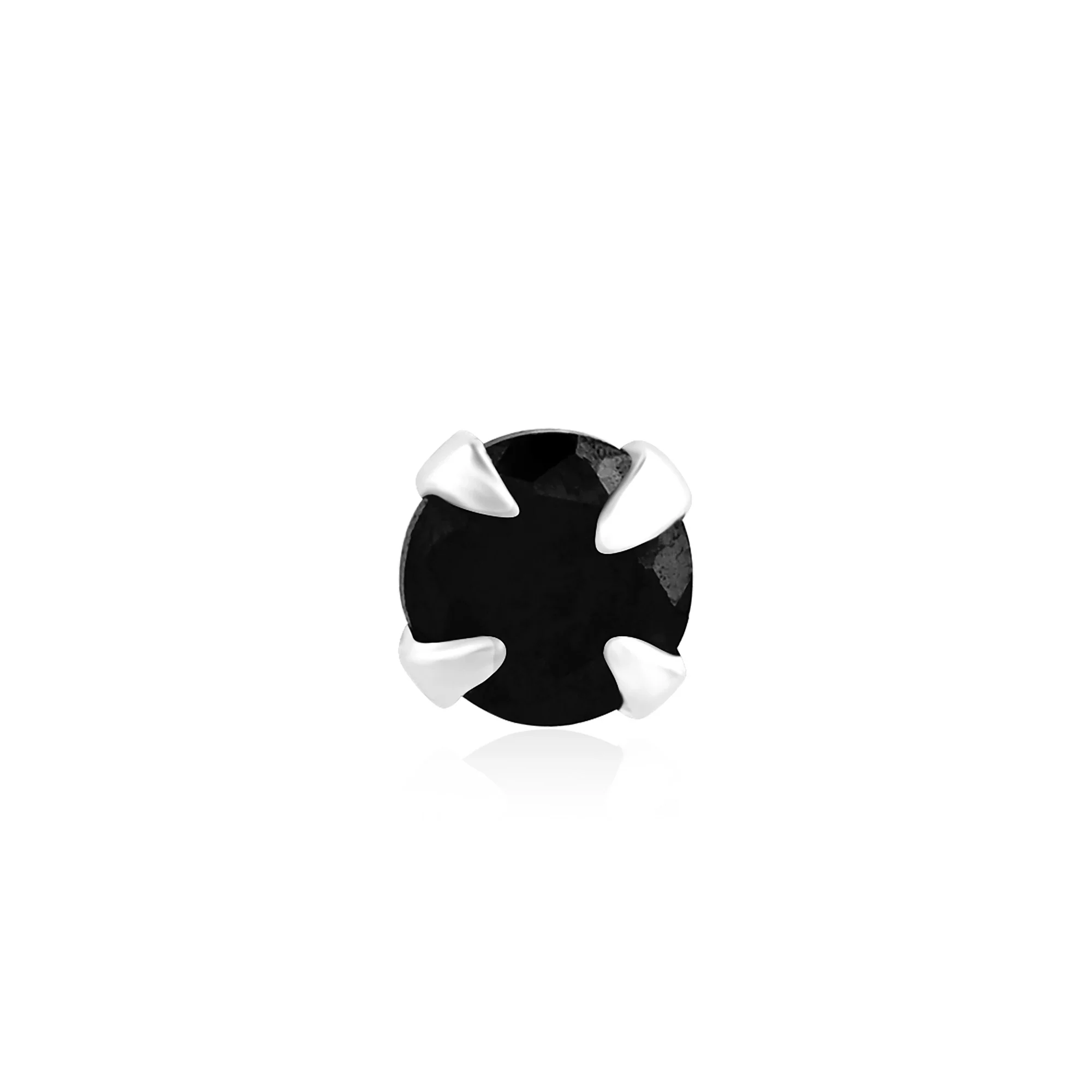 Black Stone Classic Nose Pin - Image 5