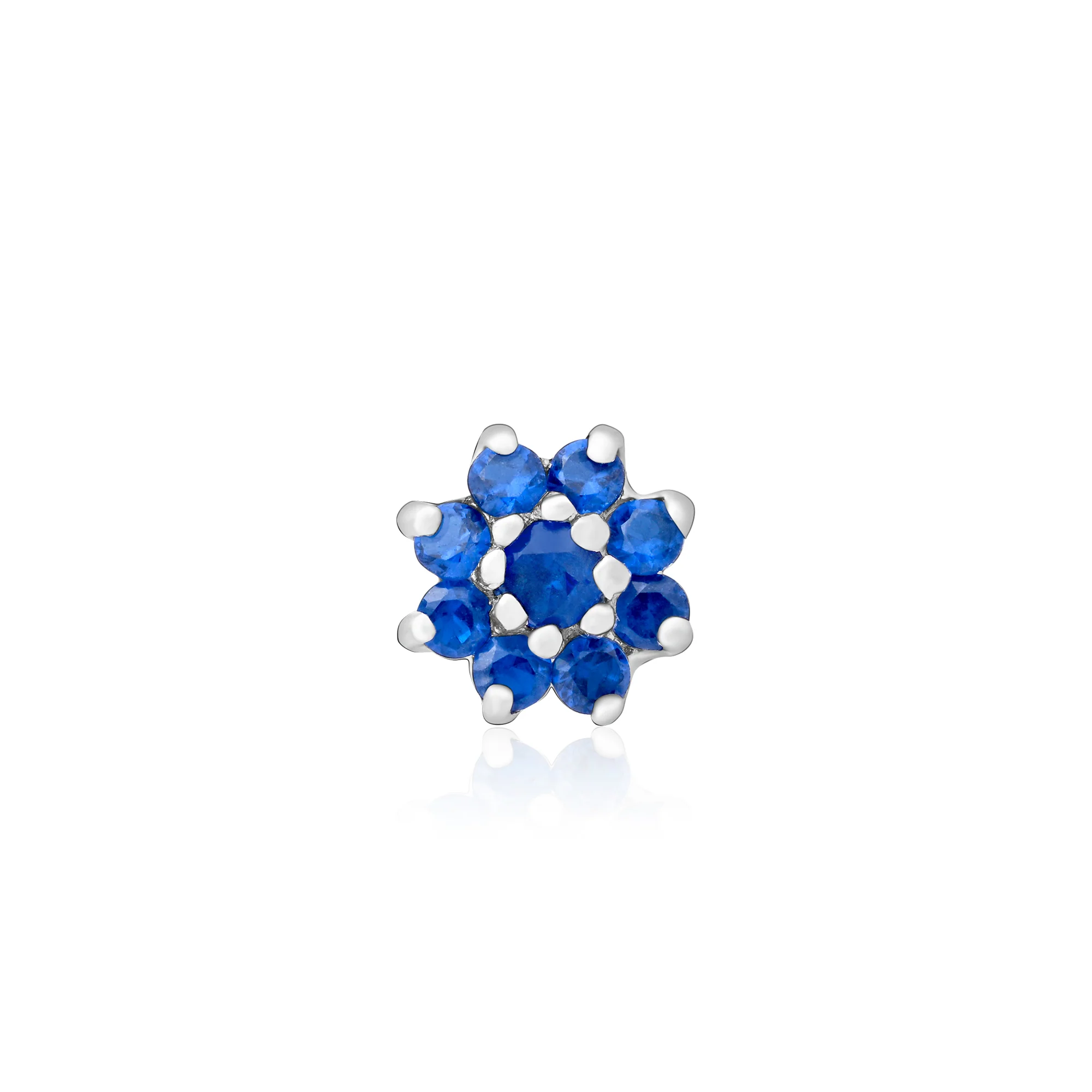 Bloom CZ Silver Nose Pin - Image 10