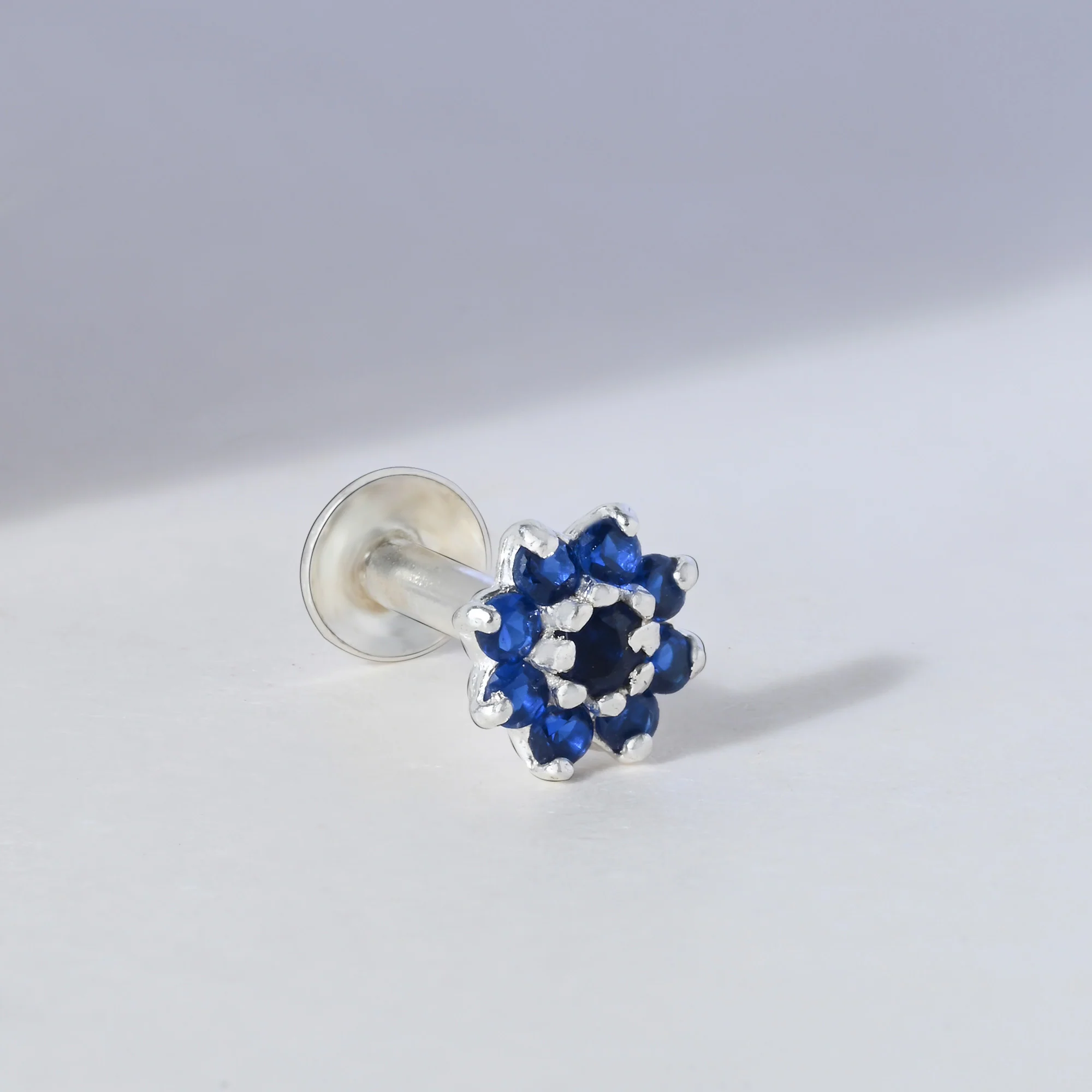 Bloom CZ Silver Nose Pin - Image 11