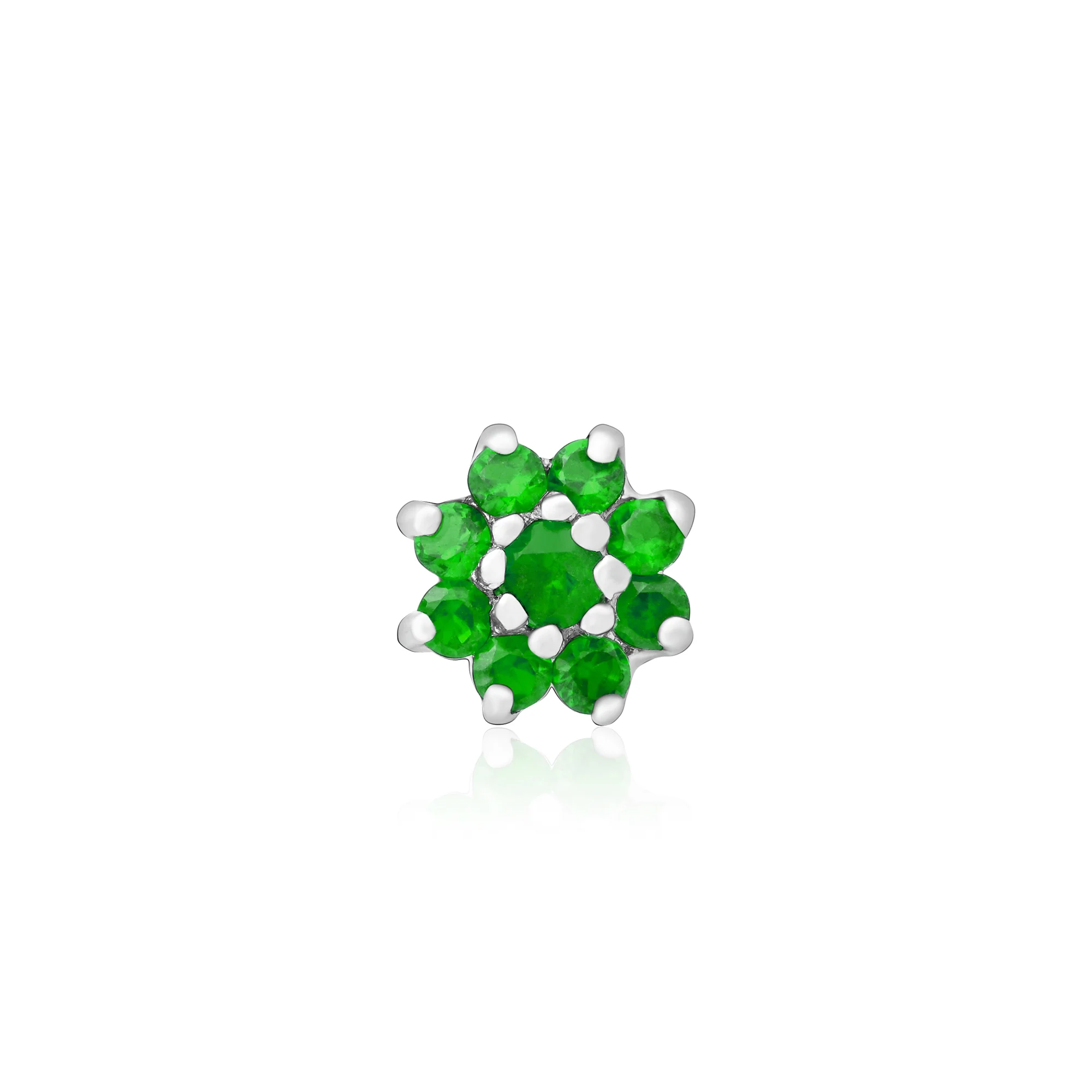 Bloom CZ Silver Nose Pin - Image 5
