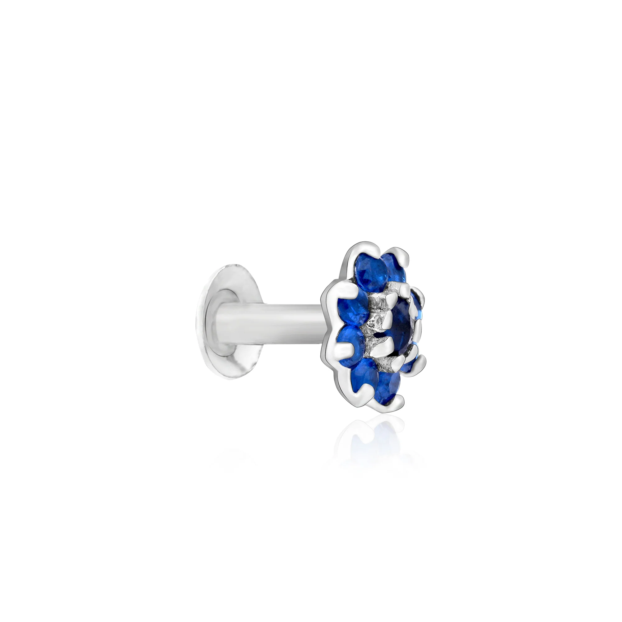 Bloom CZ Silver Nose Pin - Image 7