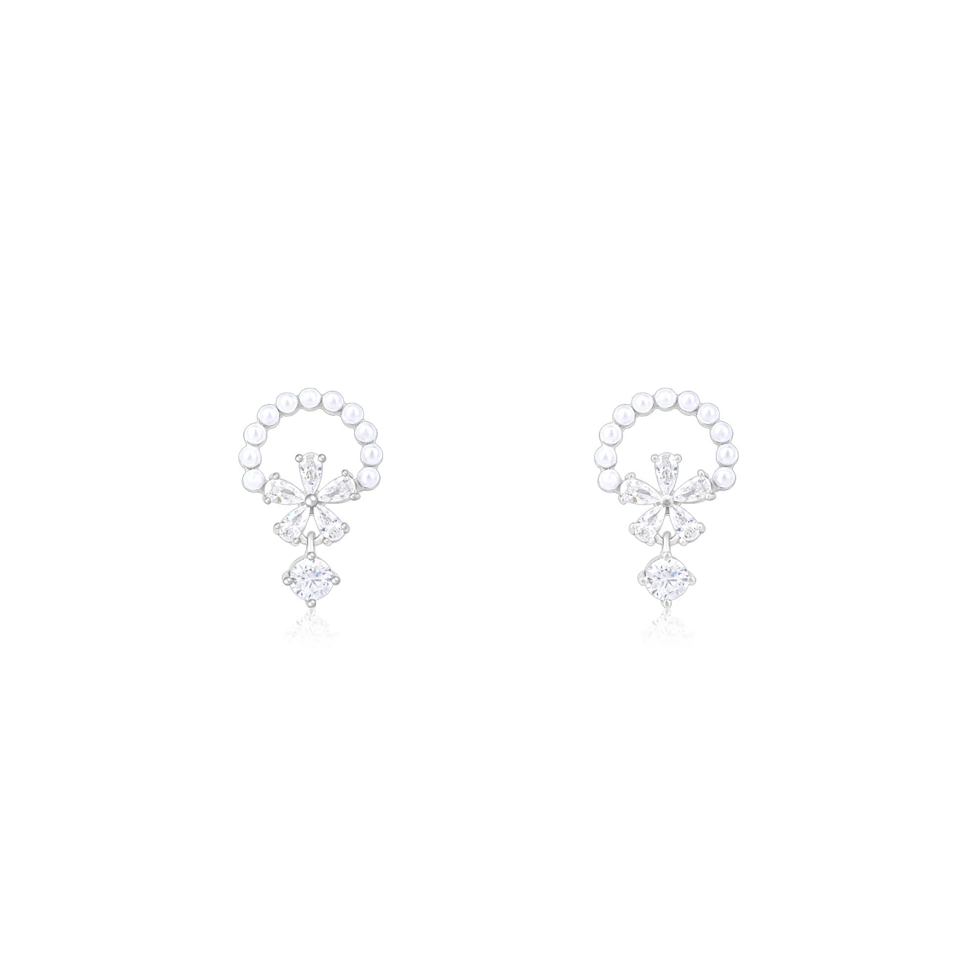 Blossom Arch Drop Earrings - Image 4