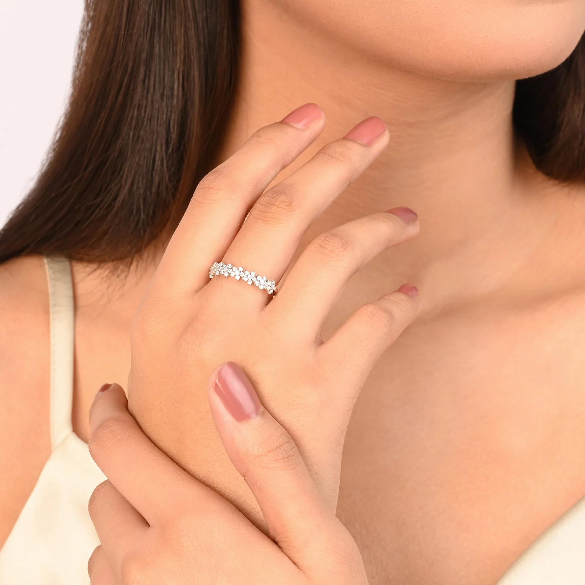 Blossom Curve Silver Ring - Image 3