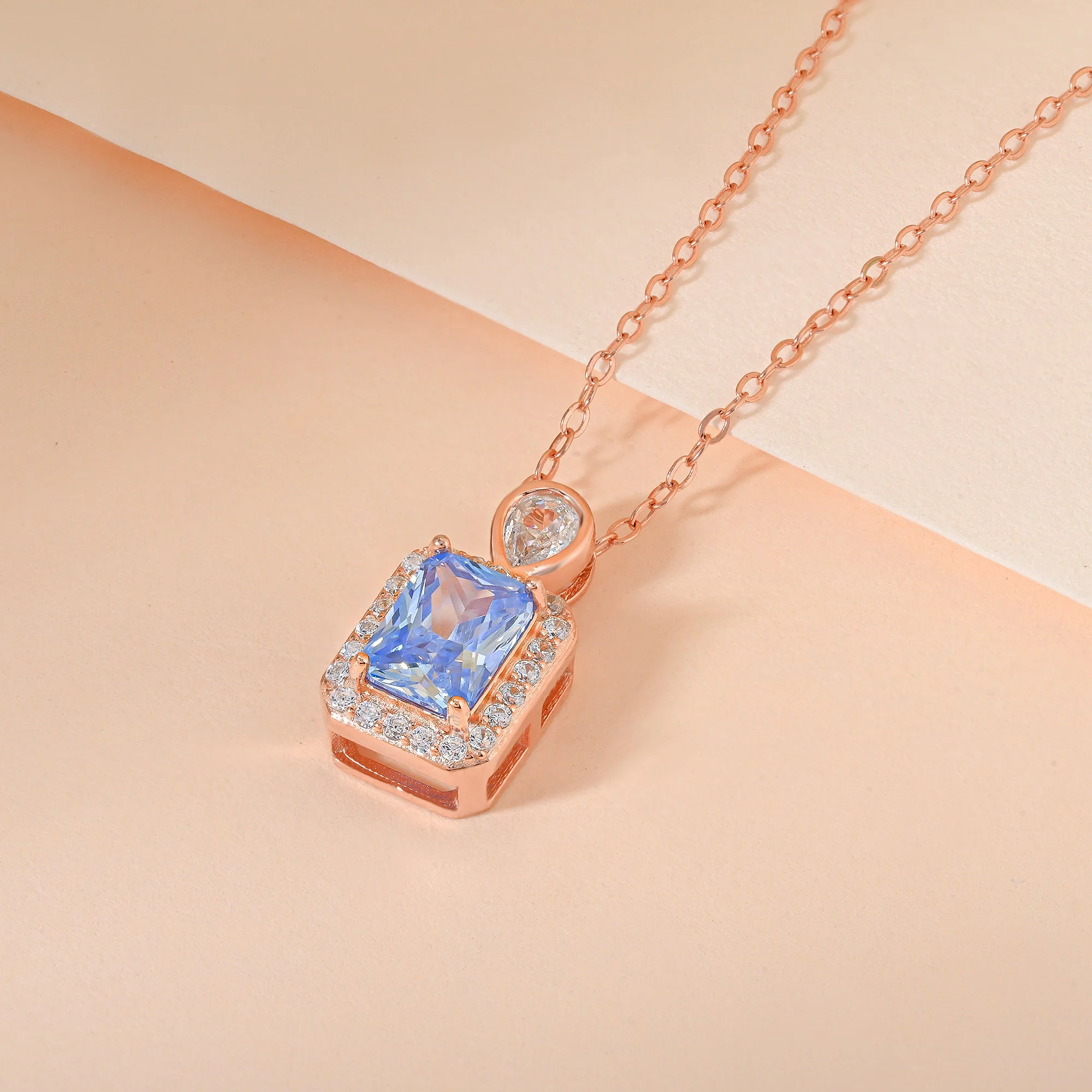Blue Stone Pendant Necklace