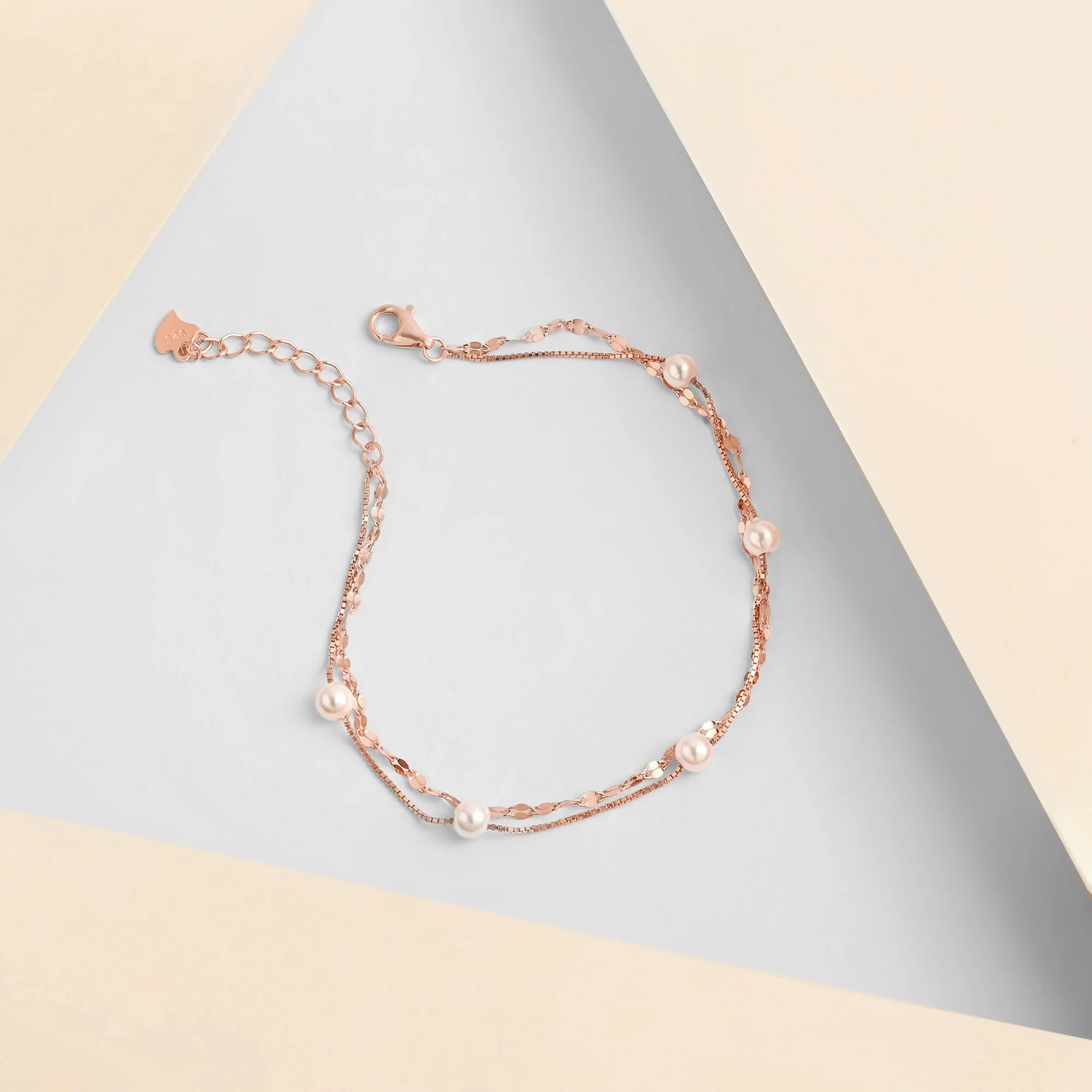 Blush Pearl Silver Bracelet