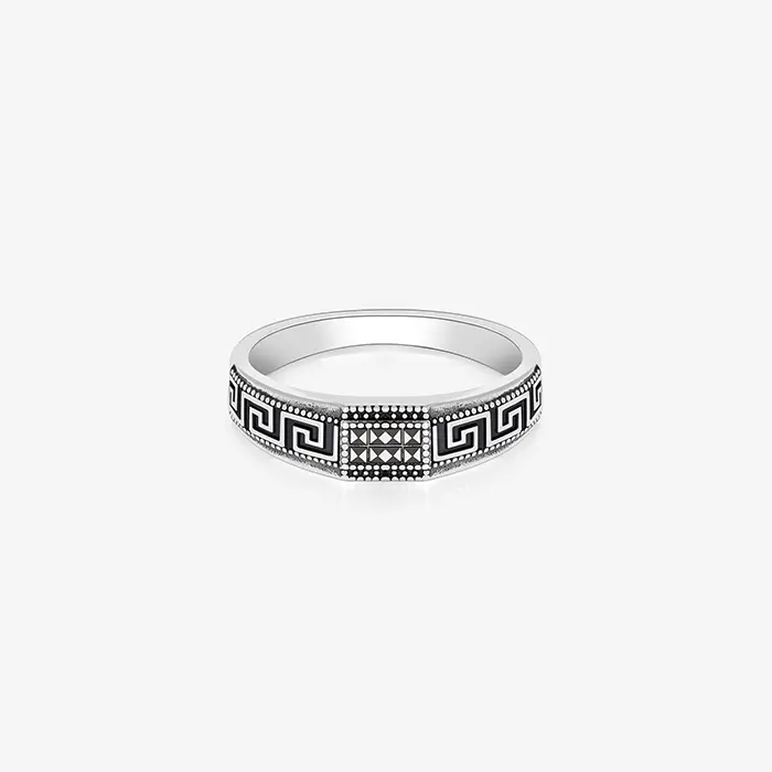 Bohemian Black Men's Ring - Image 2