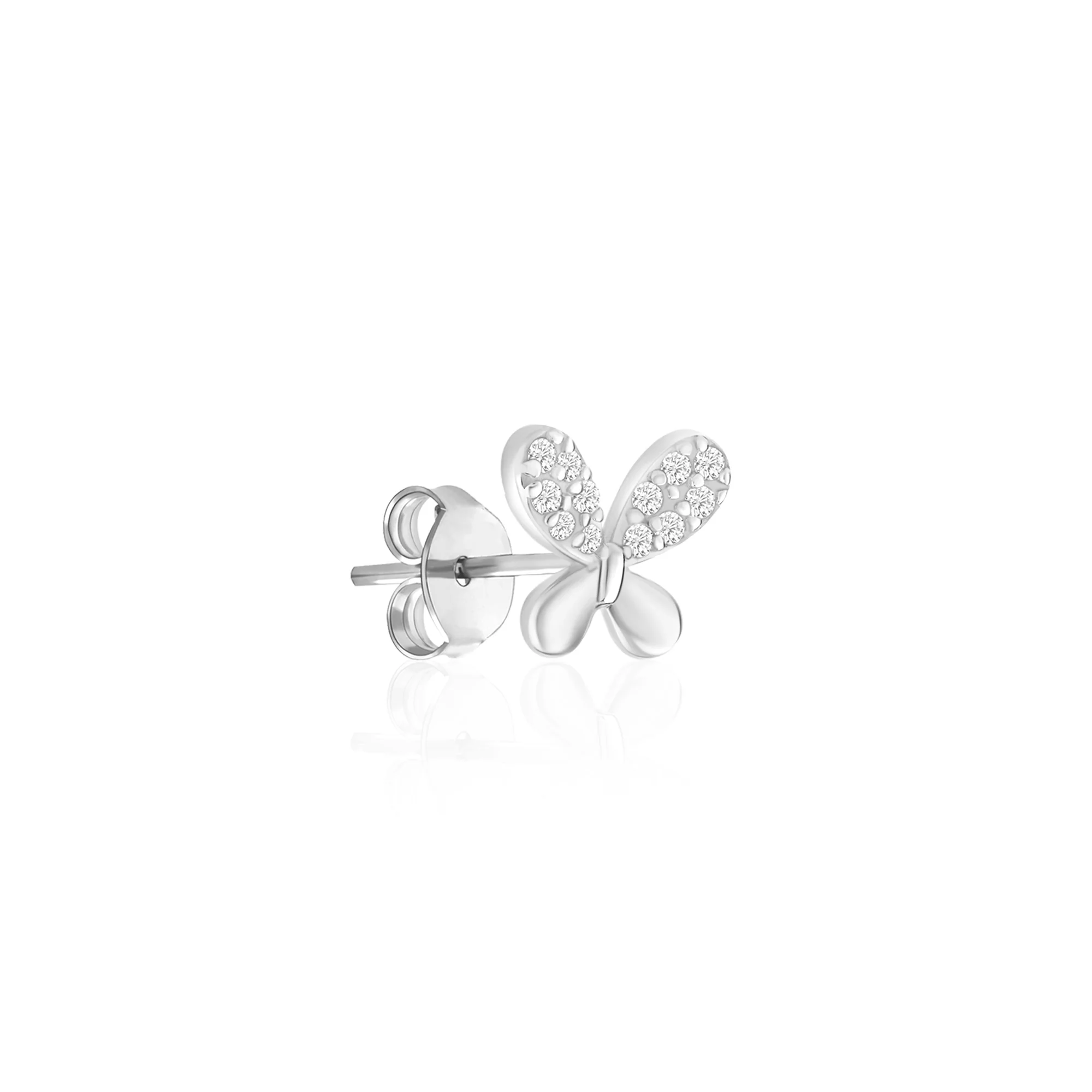 Bow Tie Stud CZ Earrings - Image 13