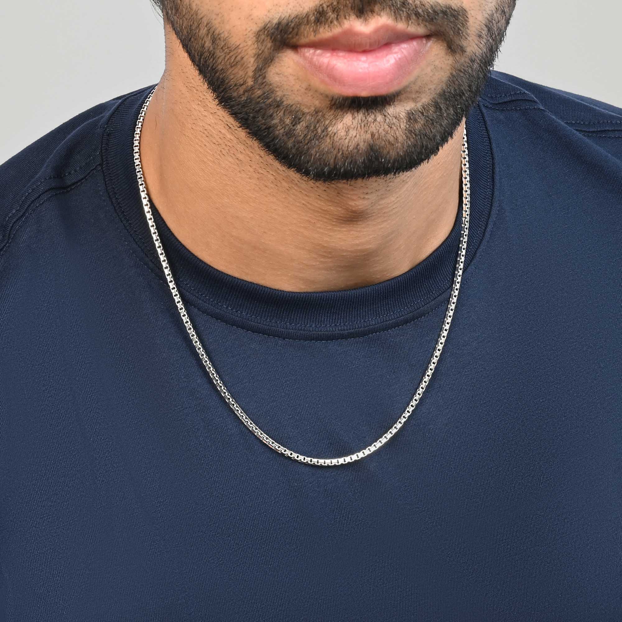 Box Link Silver Chain - Image 2