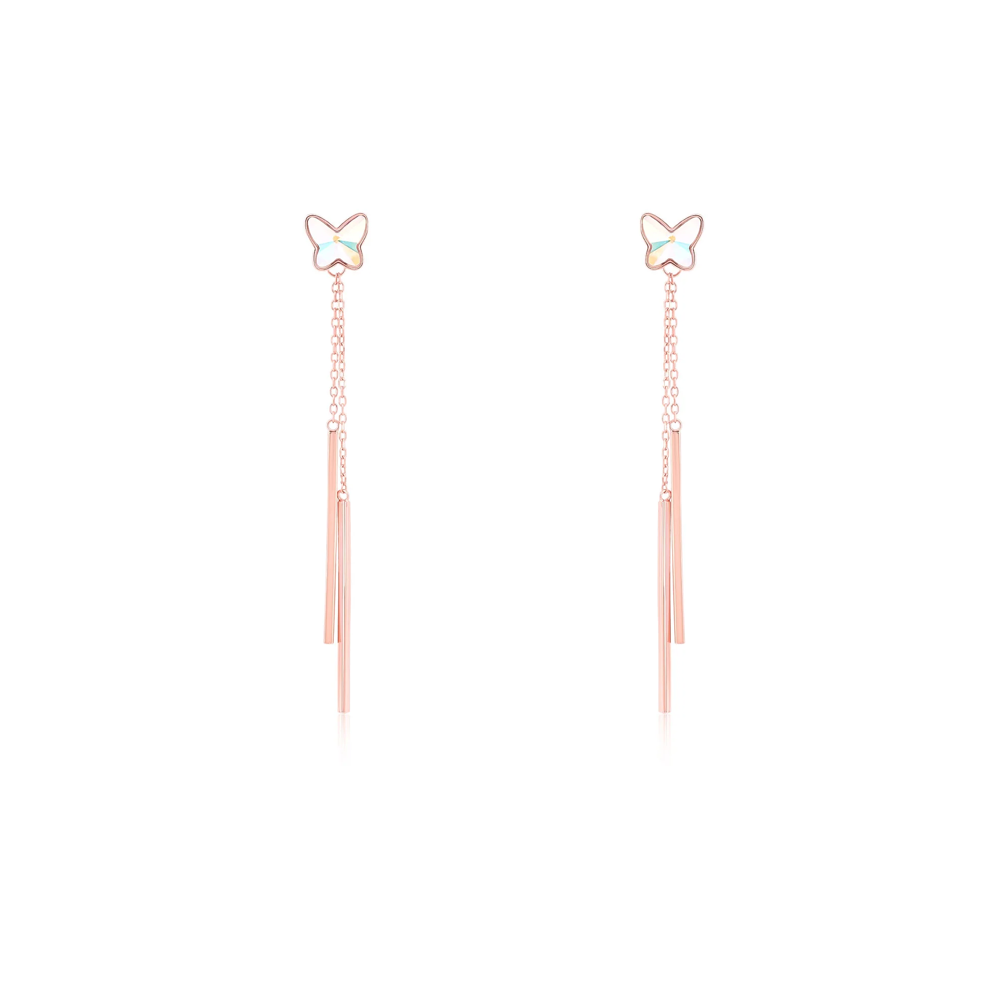 Butterfly Drop Earrings - Image 4