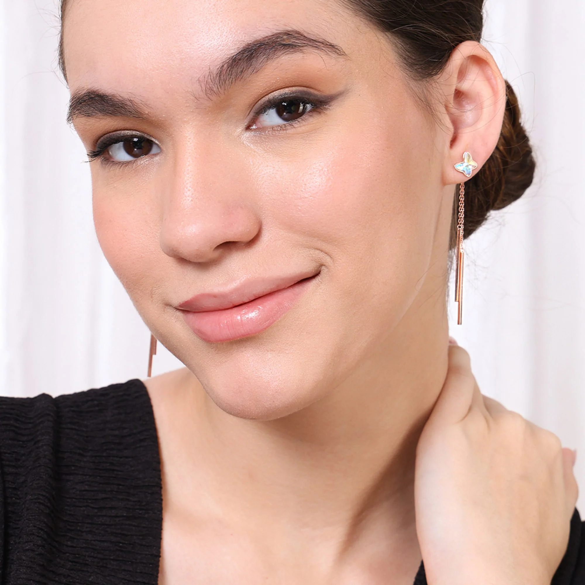 Butterfly Drop Earrings - Image 6