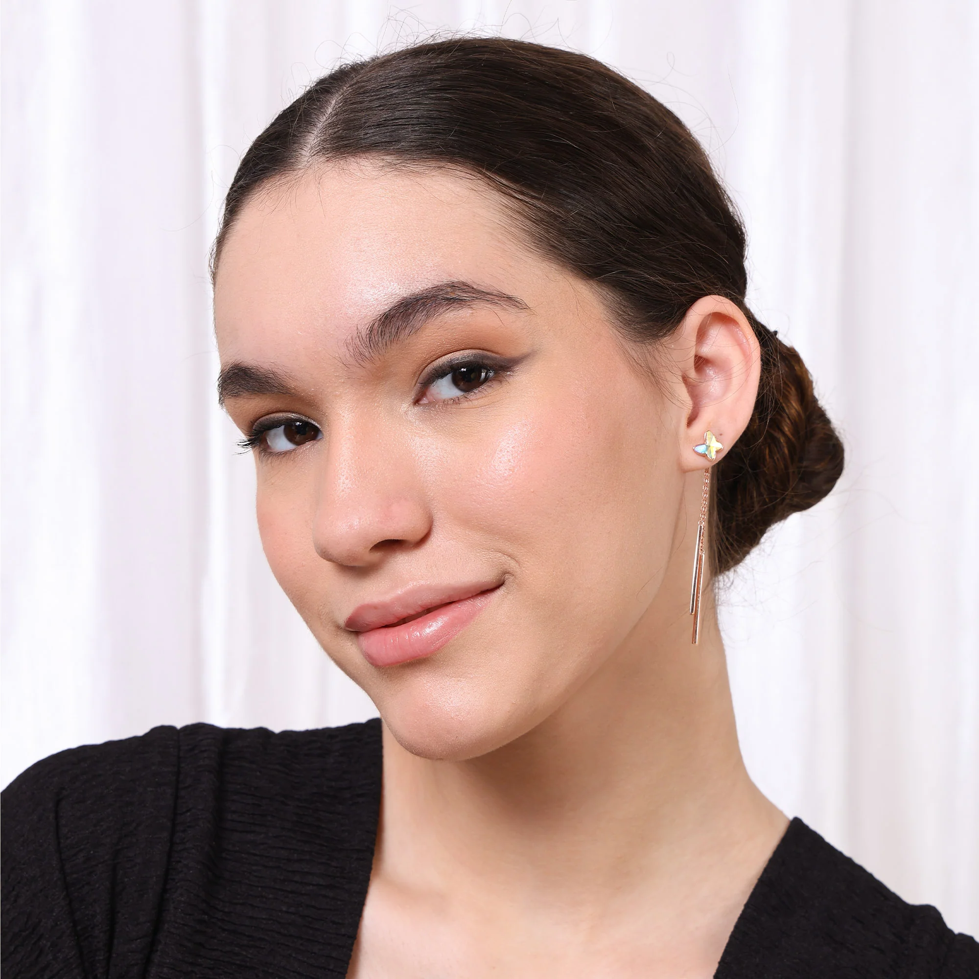 Butterfly Drop Earrings - Image 7