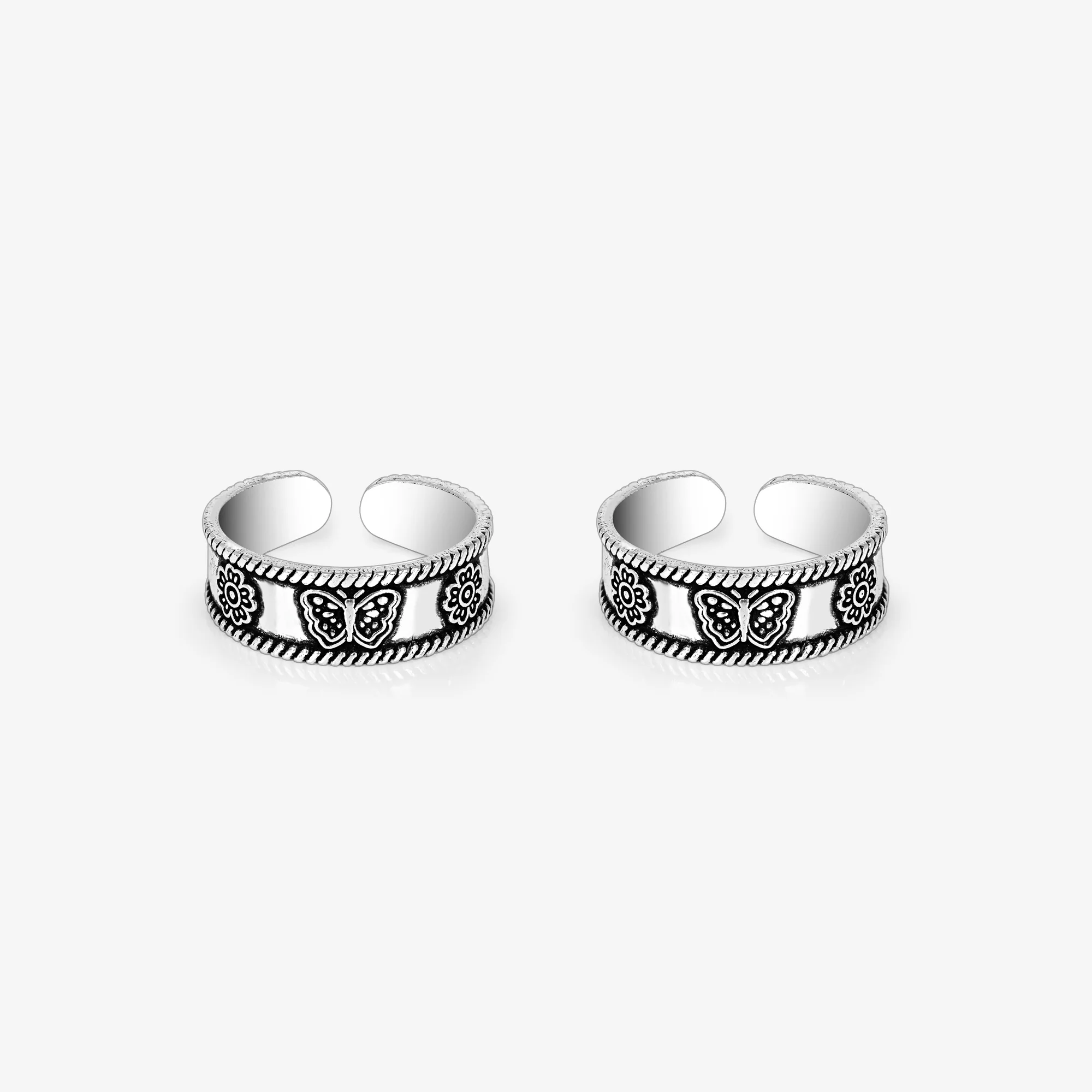 Butterfly Motif Toe Ring - Image 2