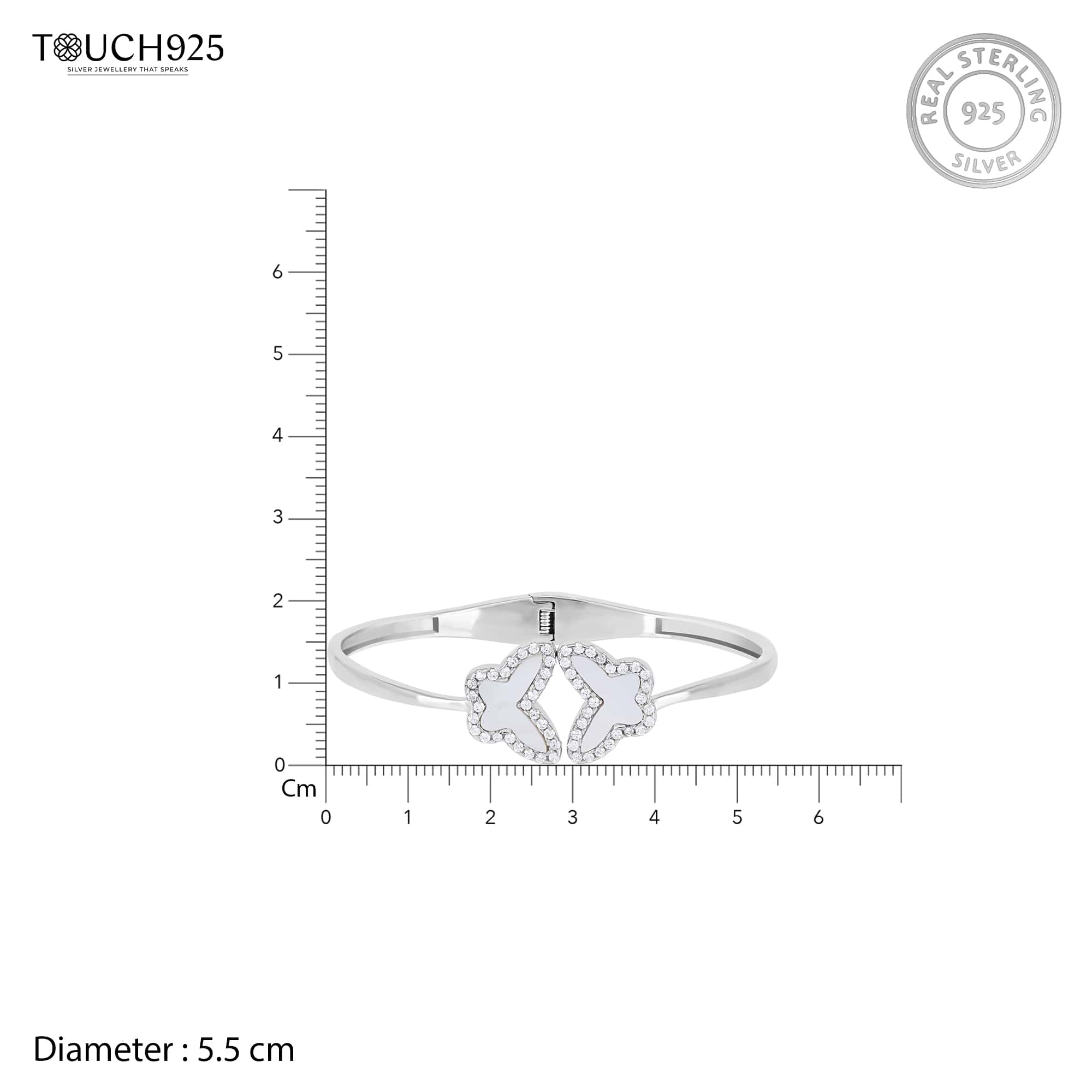 Butterfly Radiant Solitaire Kada - Image 6