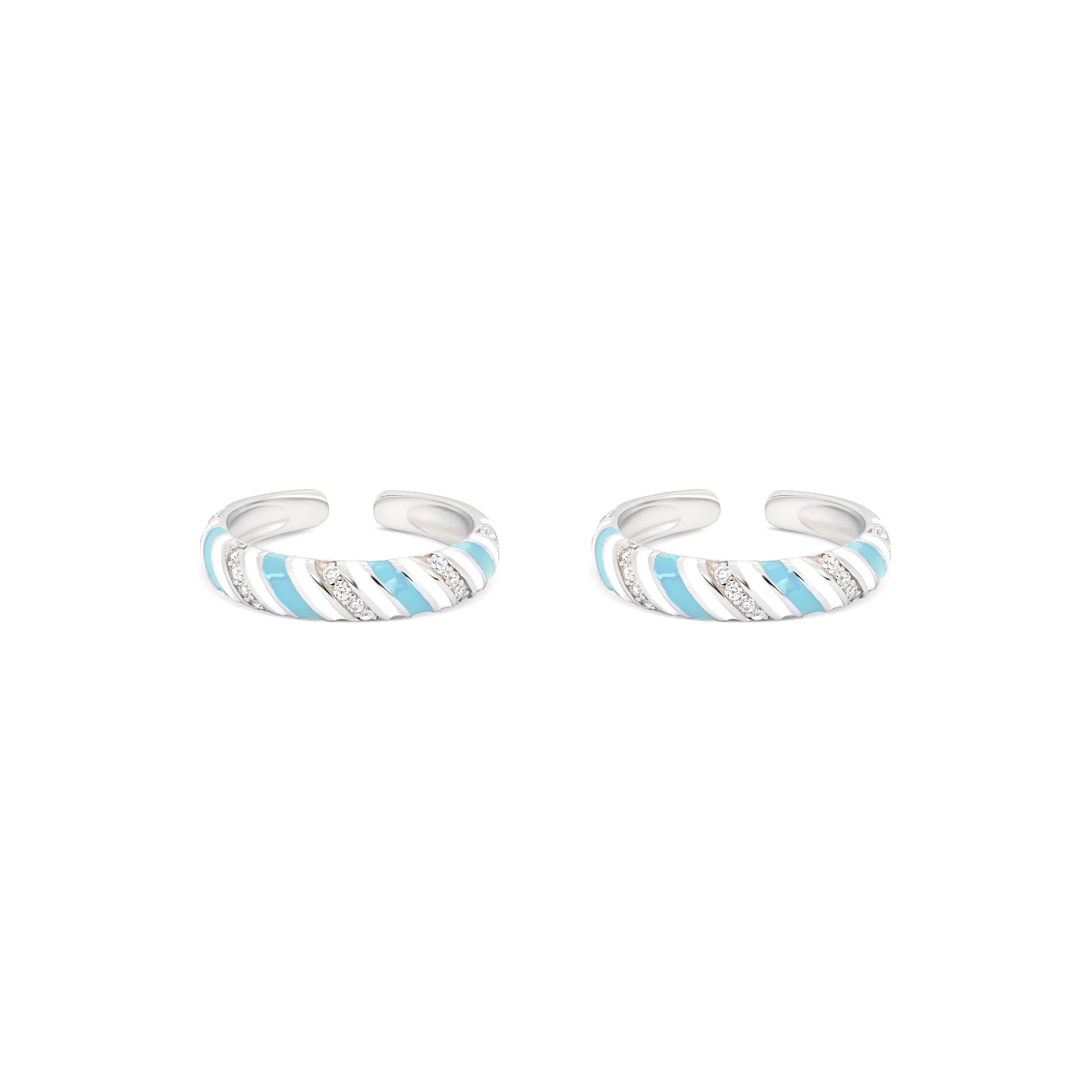 Candy Swirl Silver Toe Ring - Image 13