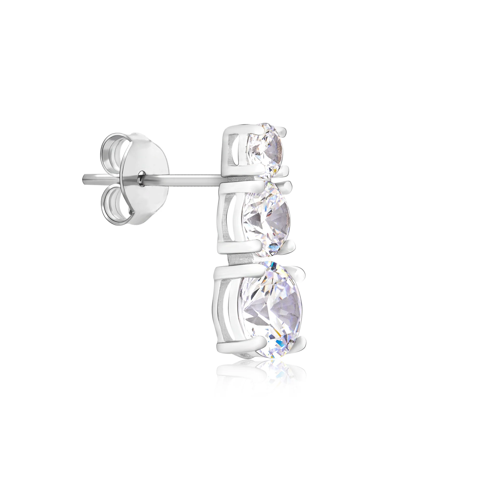 Cascade Trio Stud Earrings - Image 4