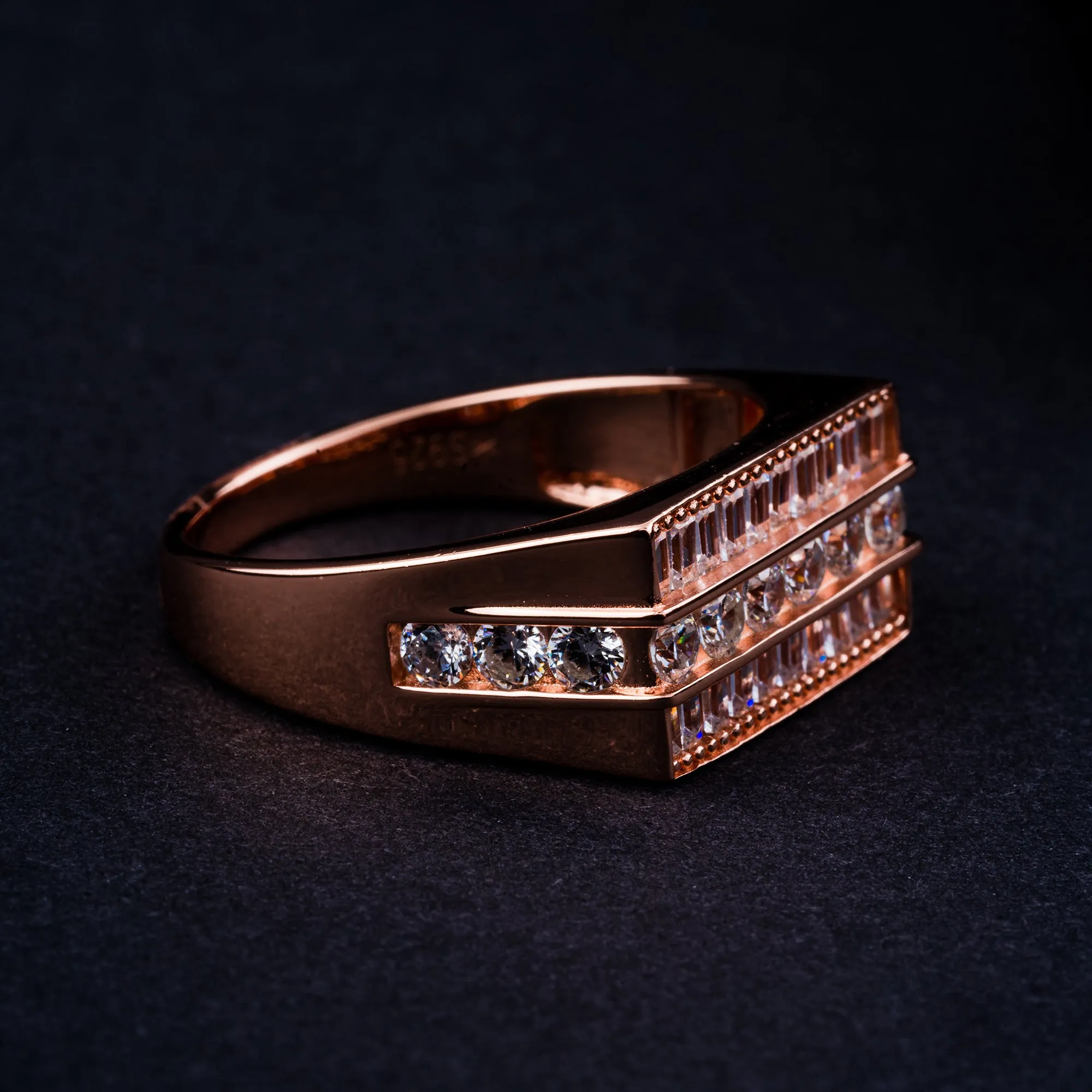 Chunky CZ Stone Ring - Image 2