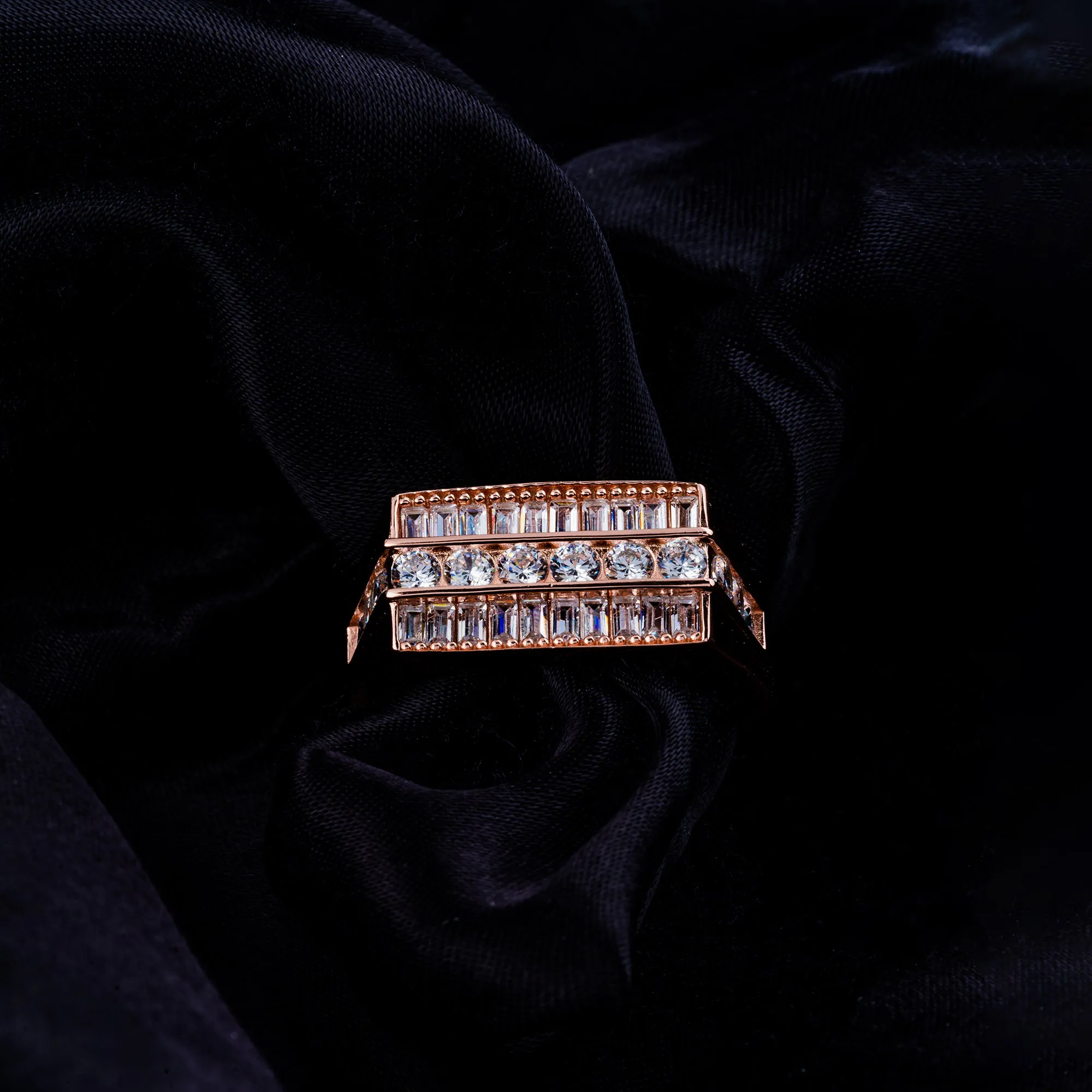 Chunky CZ Stone Ring - Image 3