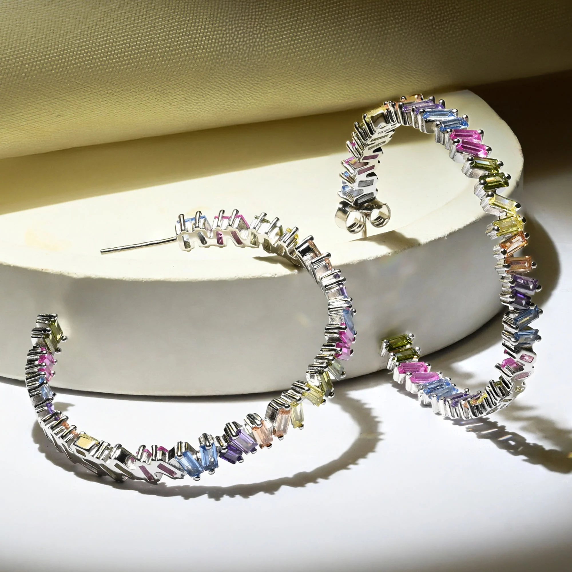 Celeste Cluster Hoops - Image 4