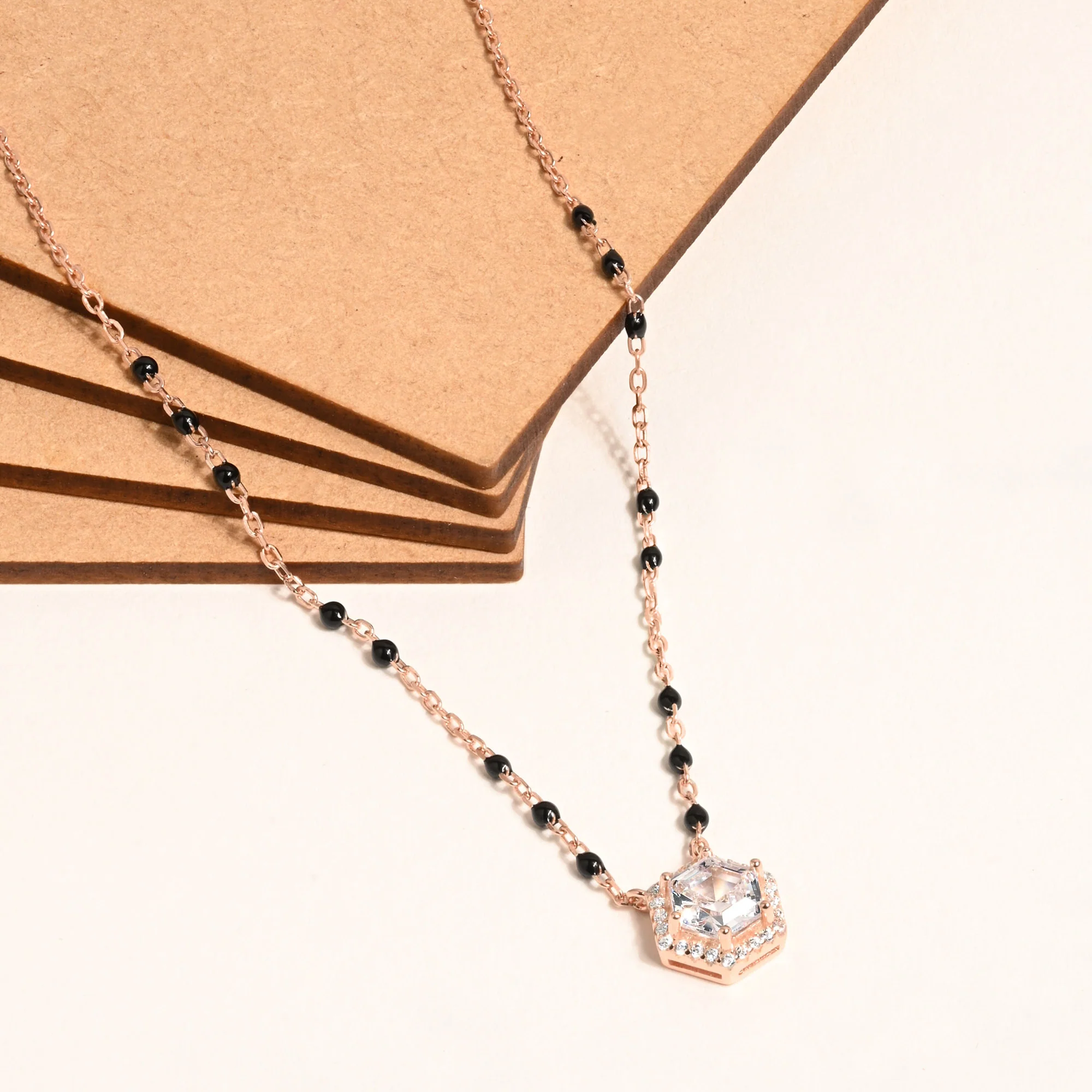 Celeste Hex Halo Mangalsutra - Image 9