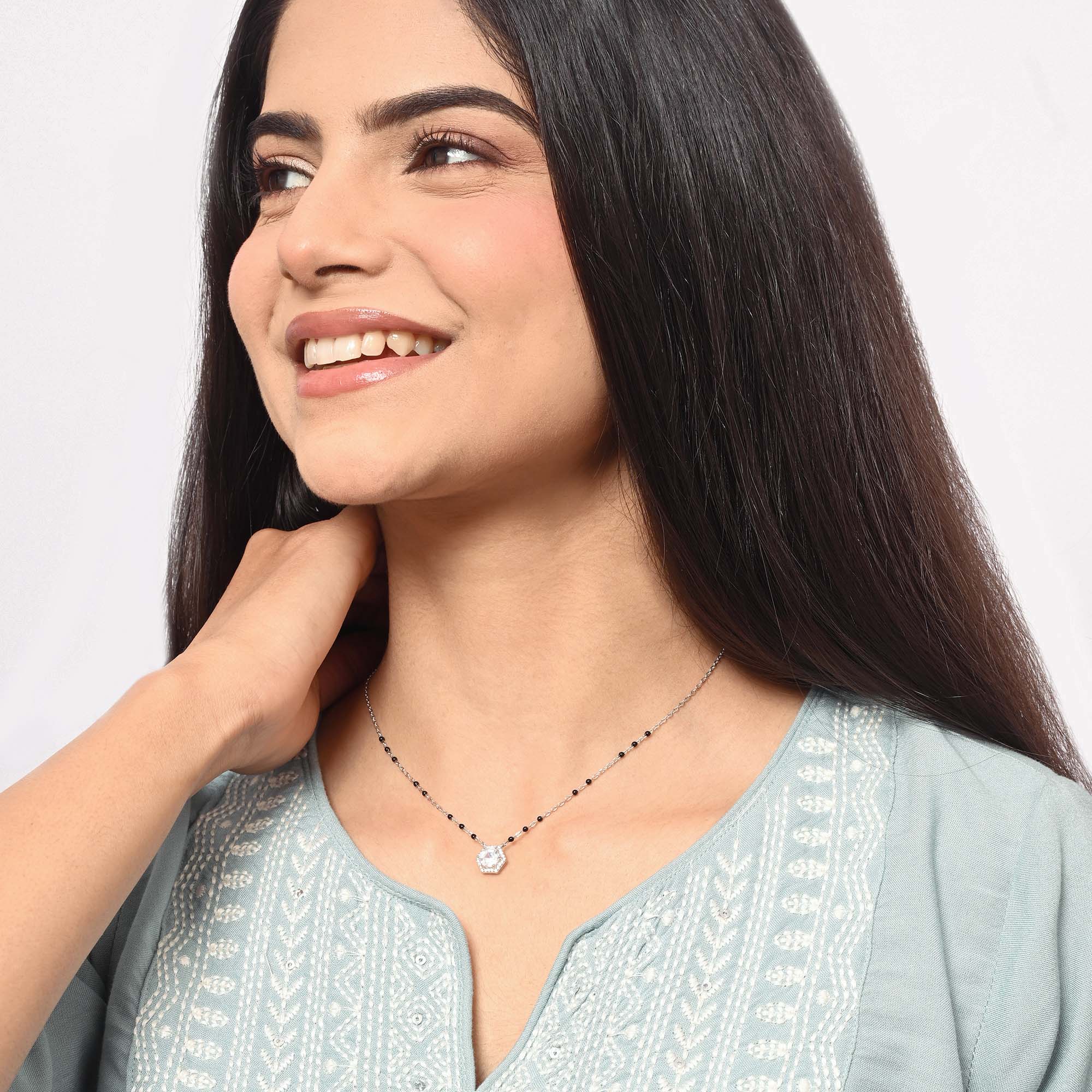 Celeste Hex Halo Mangalsutra - Image 3