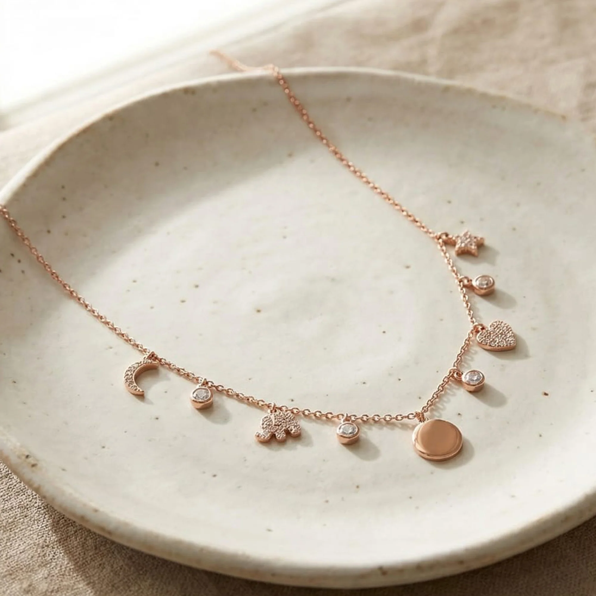 Celestial Charm Disc Necklace - Image 2