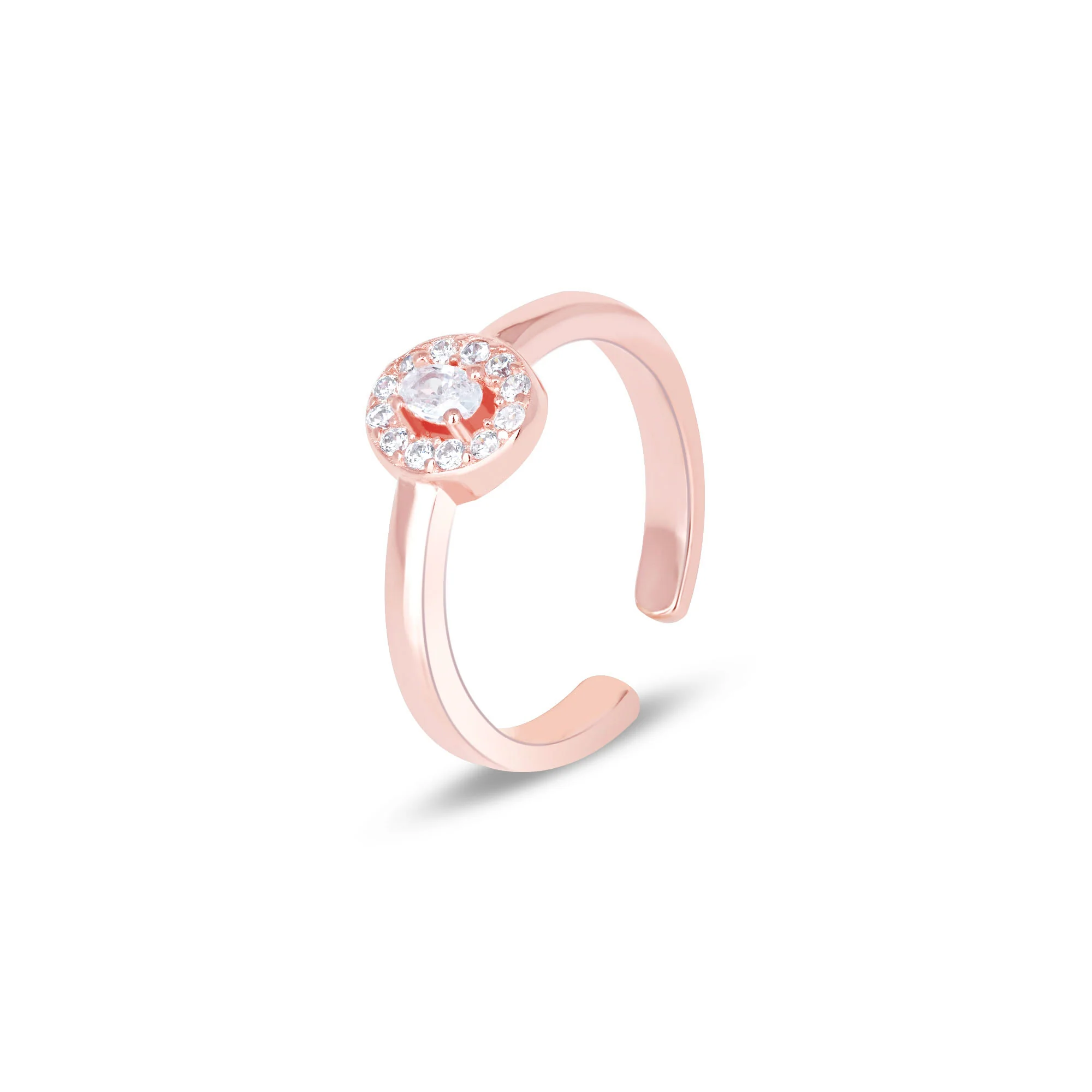 Centered Stone Toe Ring - Image 11
