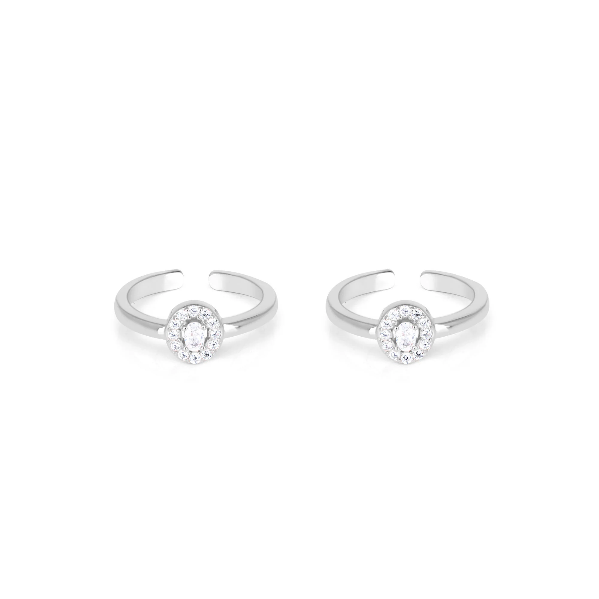 Centered Stone Toe Ring - Image 2